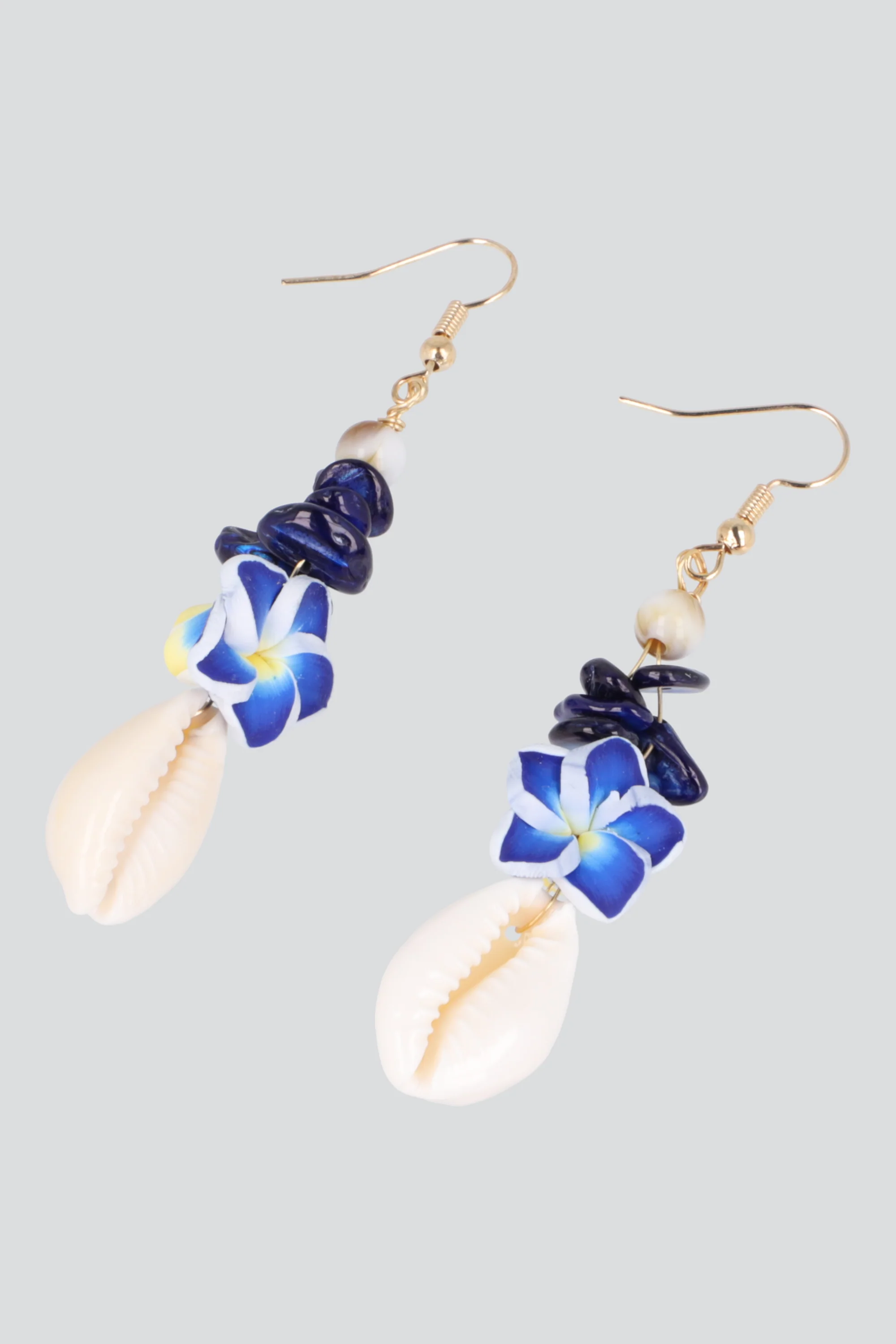 ARETES CONCHA FLOR TROPCIAL - Image 2