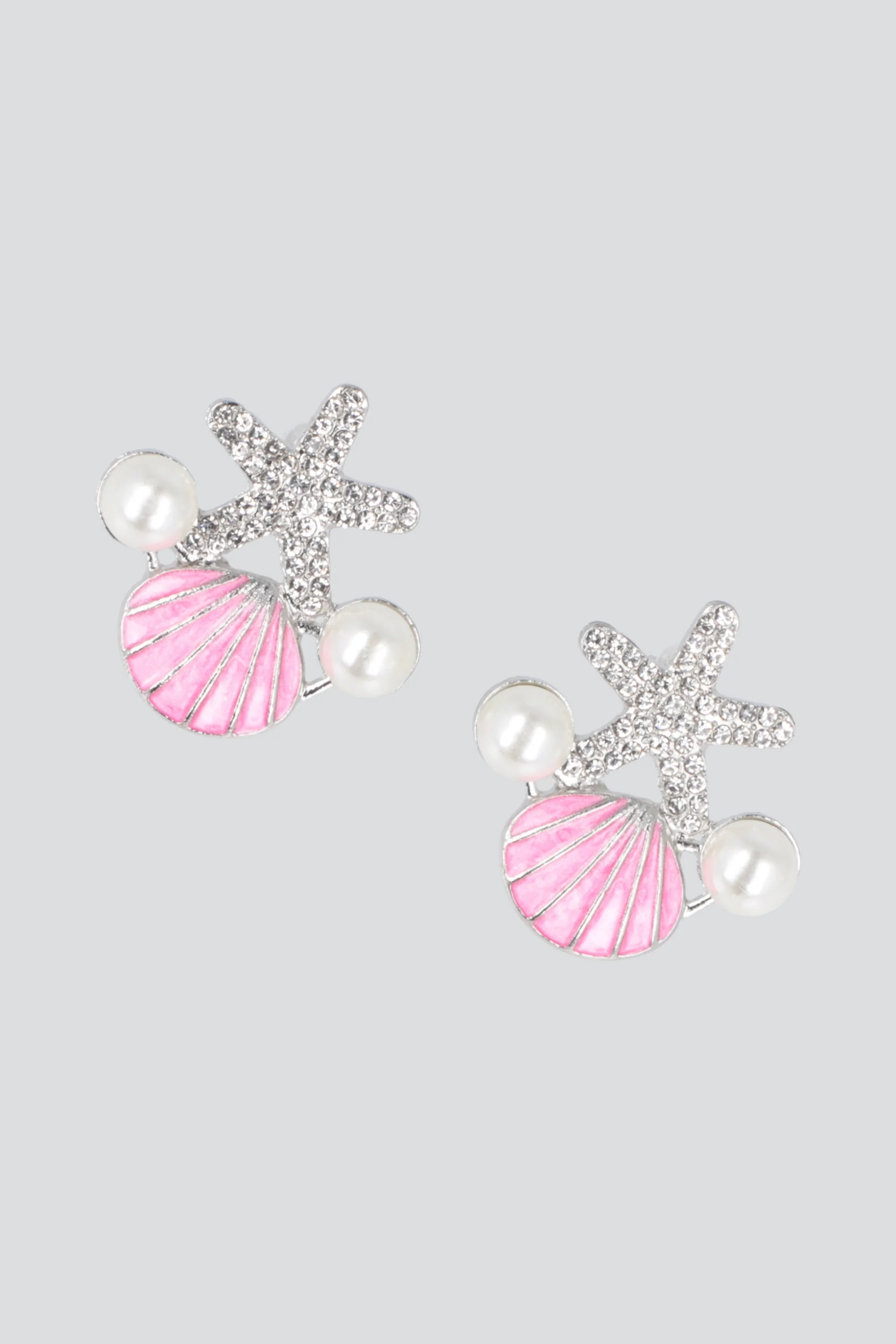 Aretes estrella concha perlas - Image 2