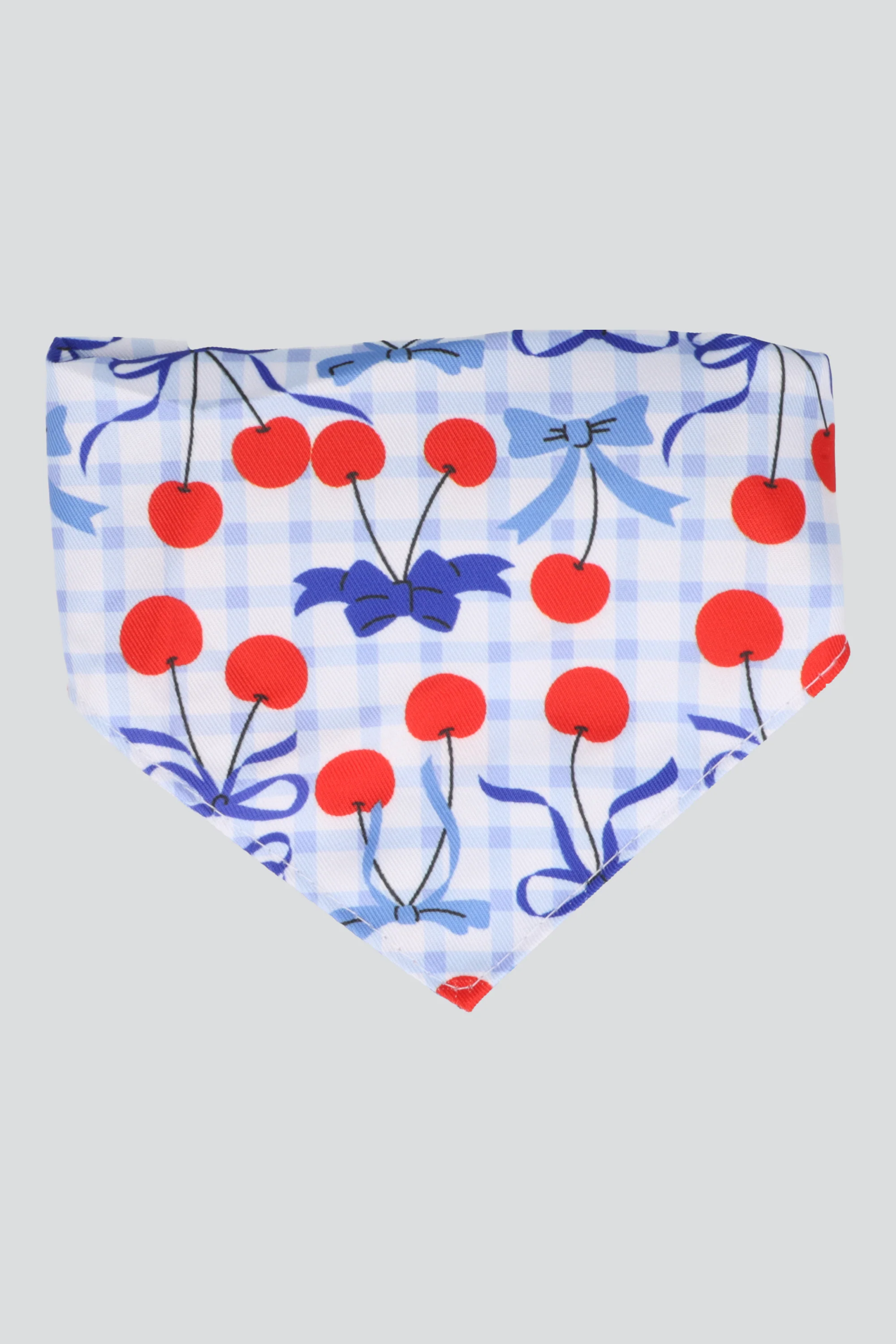 Bandana mascota cerezas