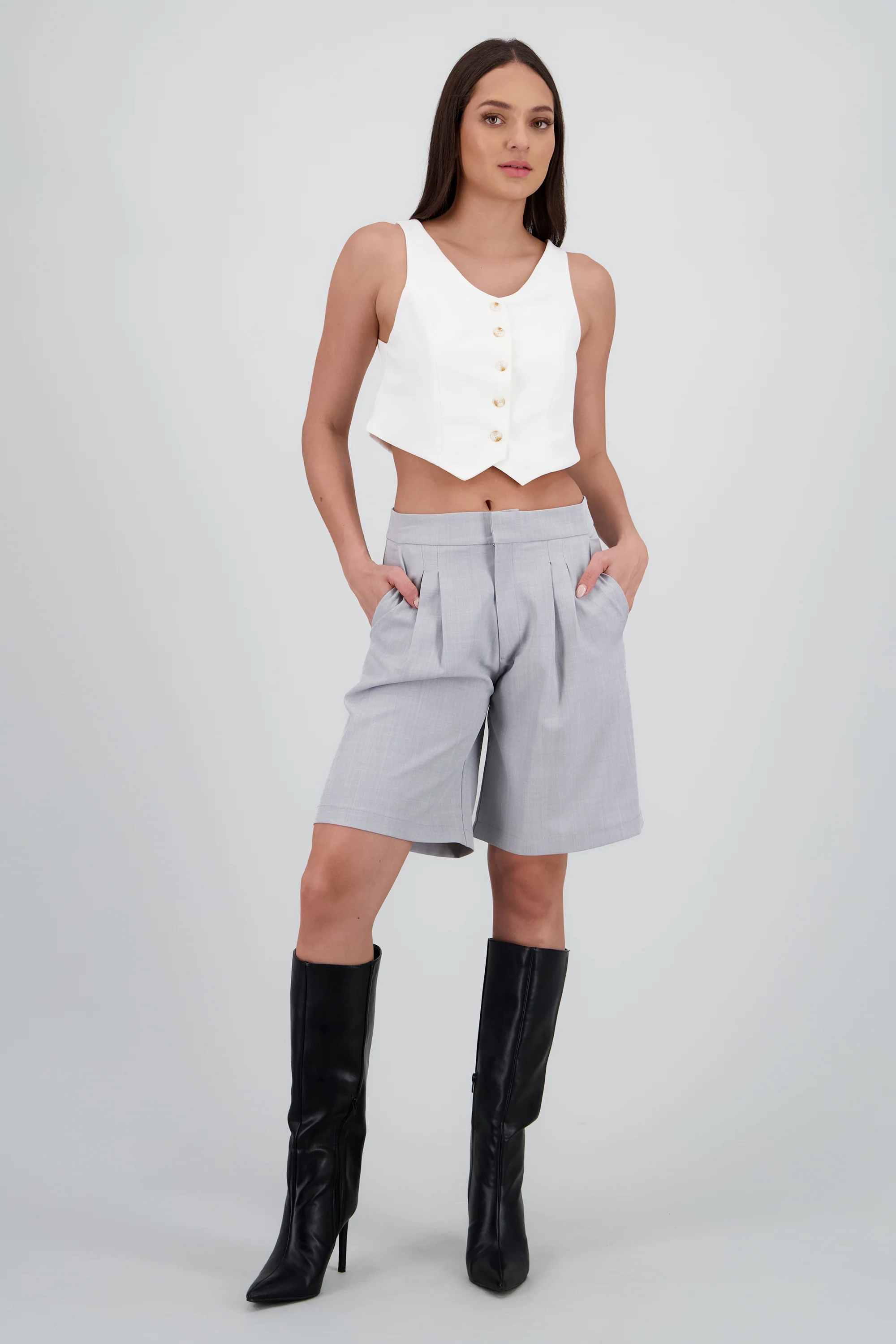 Bermudas traje low rise