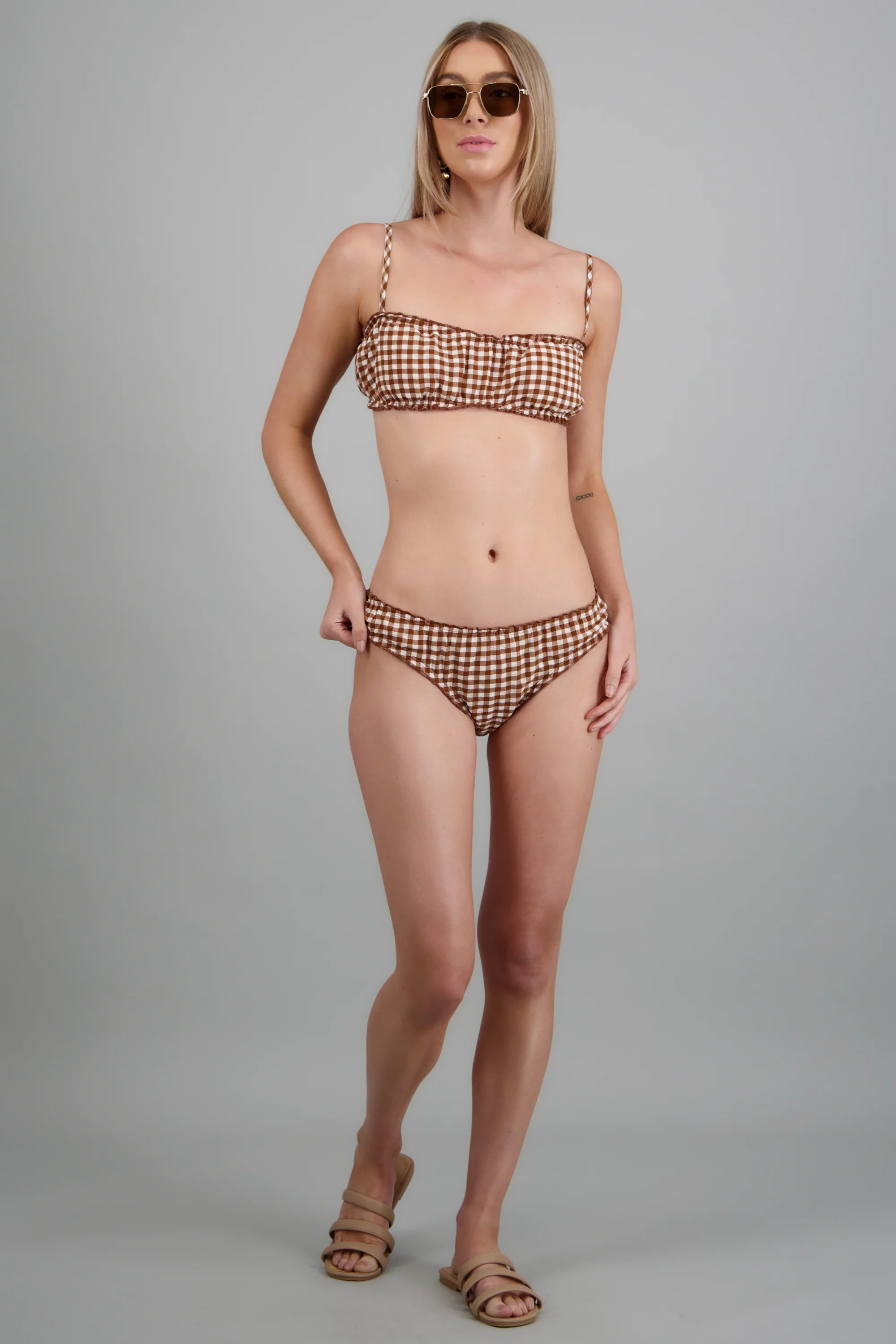 Bikini estampado cuadros