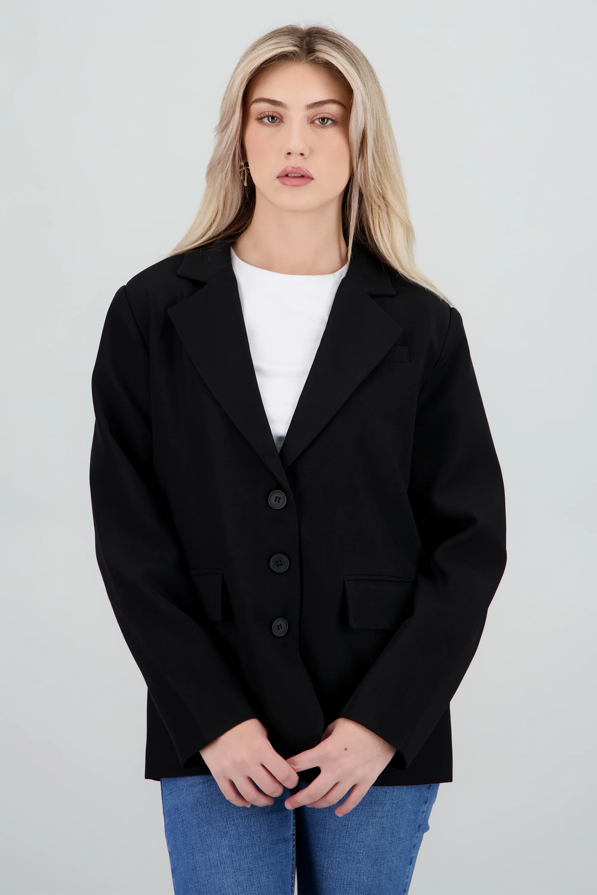 Blazer liso oversized - Image 4