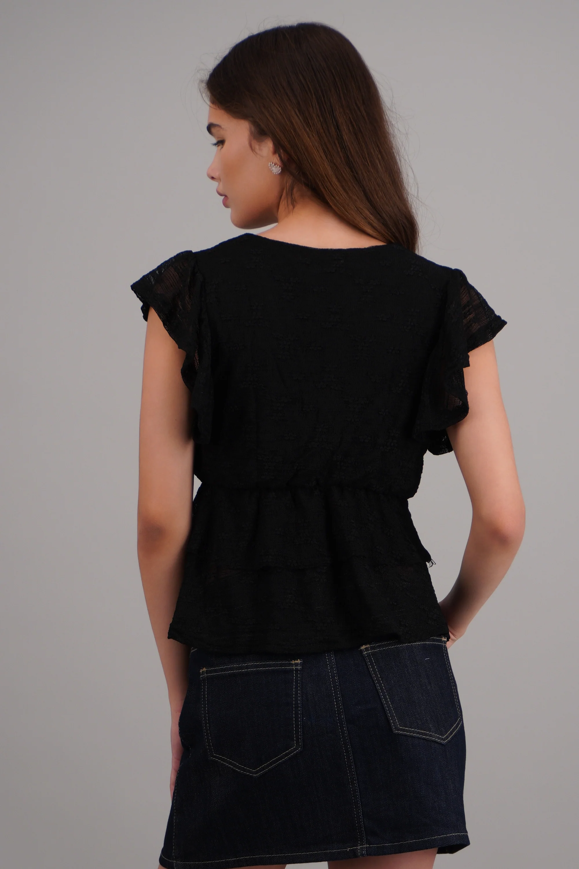 Blusa encaje con olanes - Image 4