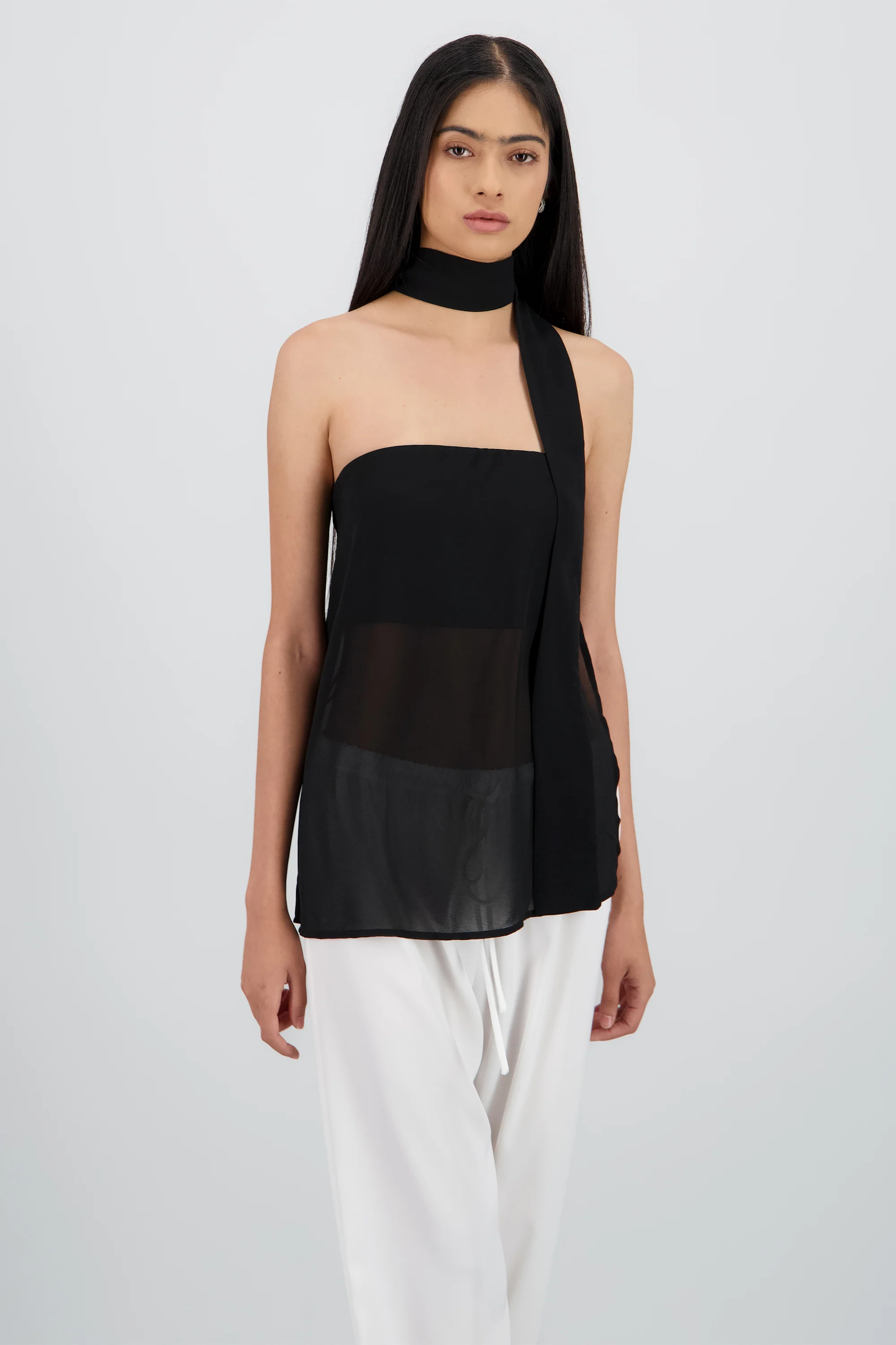 Blusa gasa detalle bufanda Hypsters