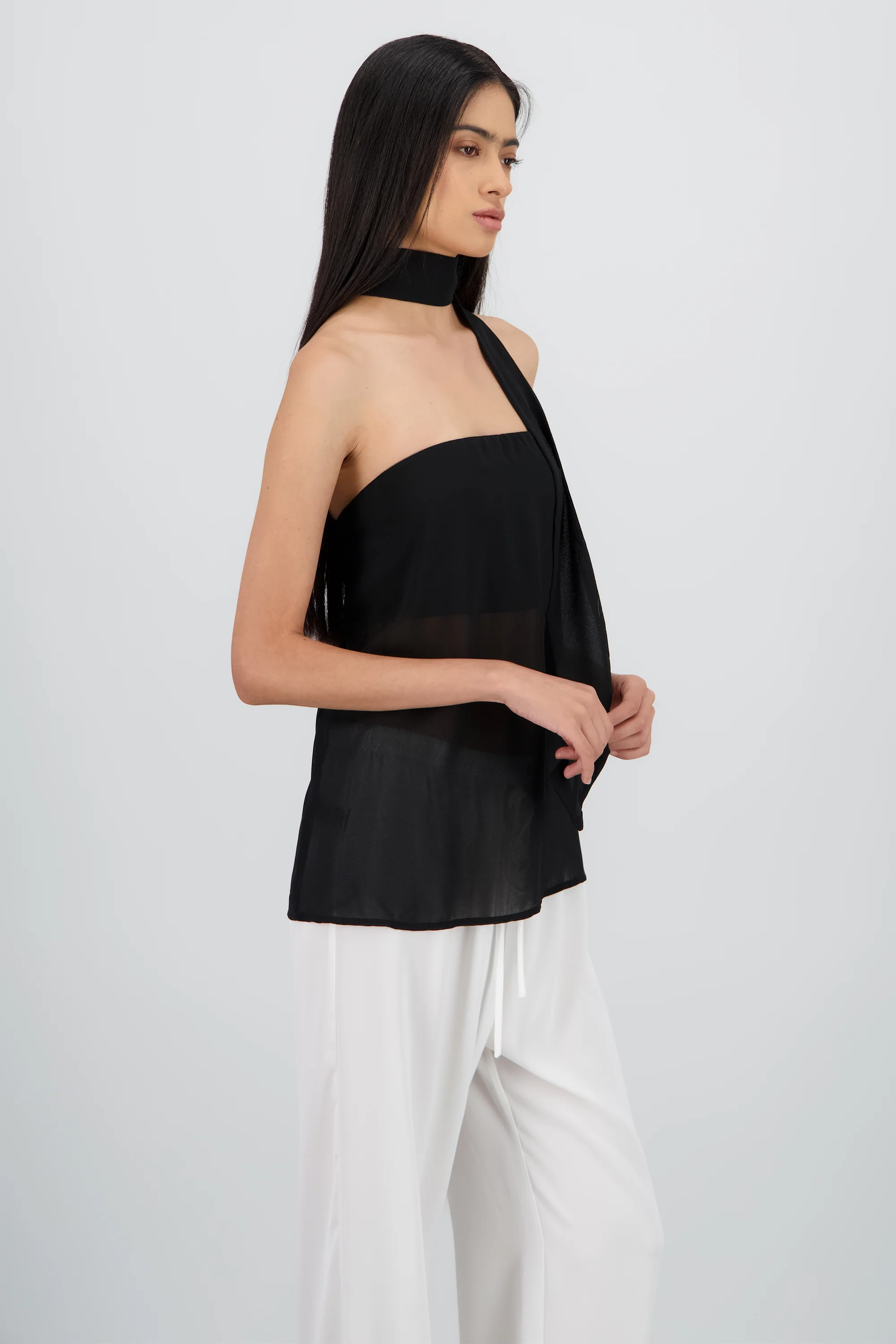Blusa gasa detalle bufanda Hypsters - Image 3