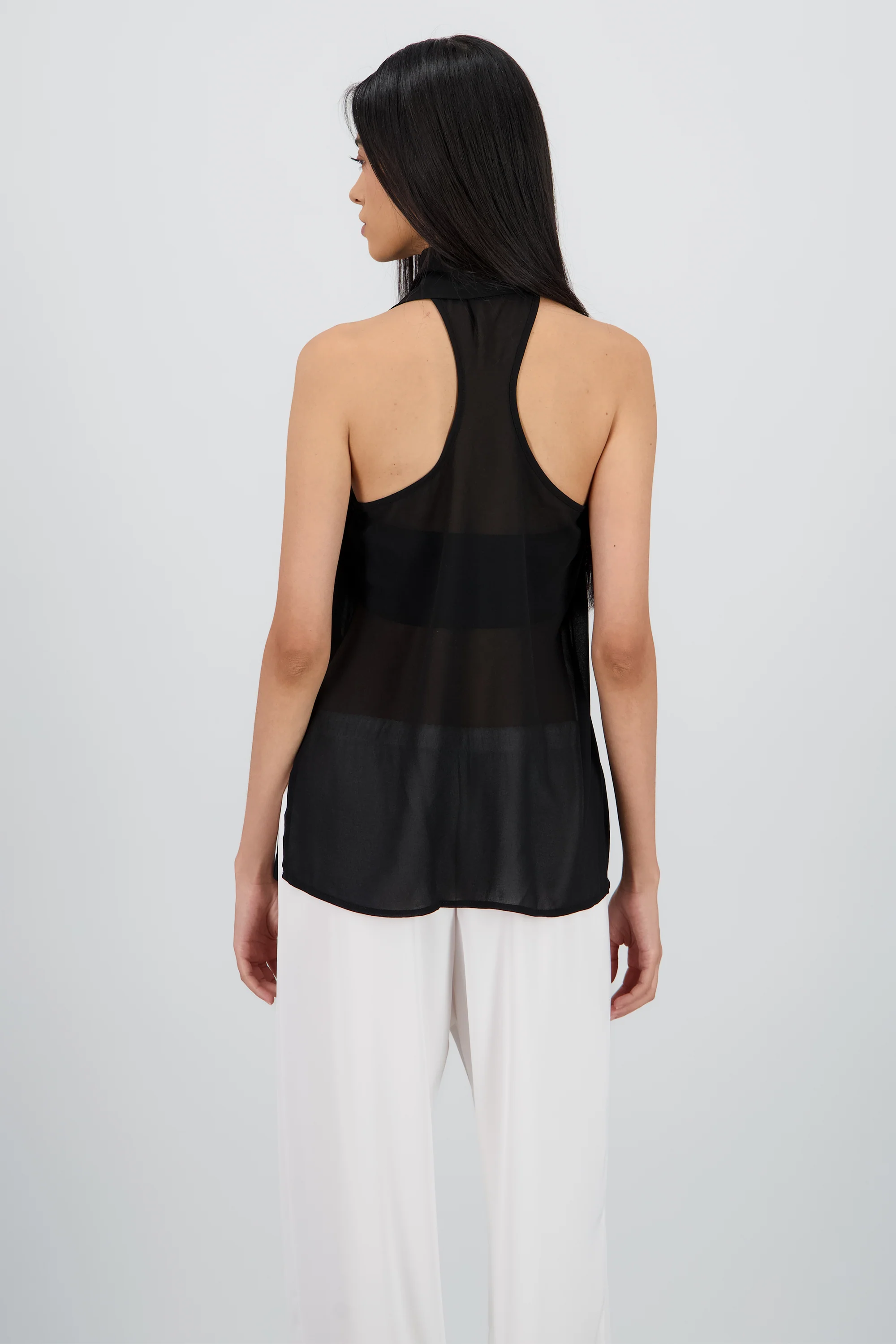 Blusa gasa detalle bufanda Hypsters - Image 4
