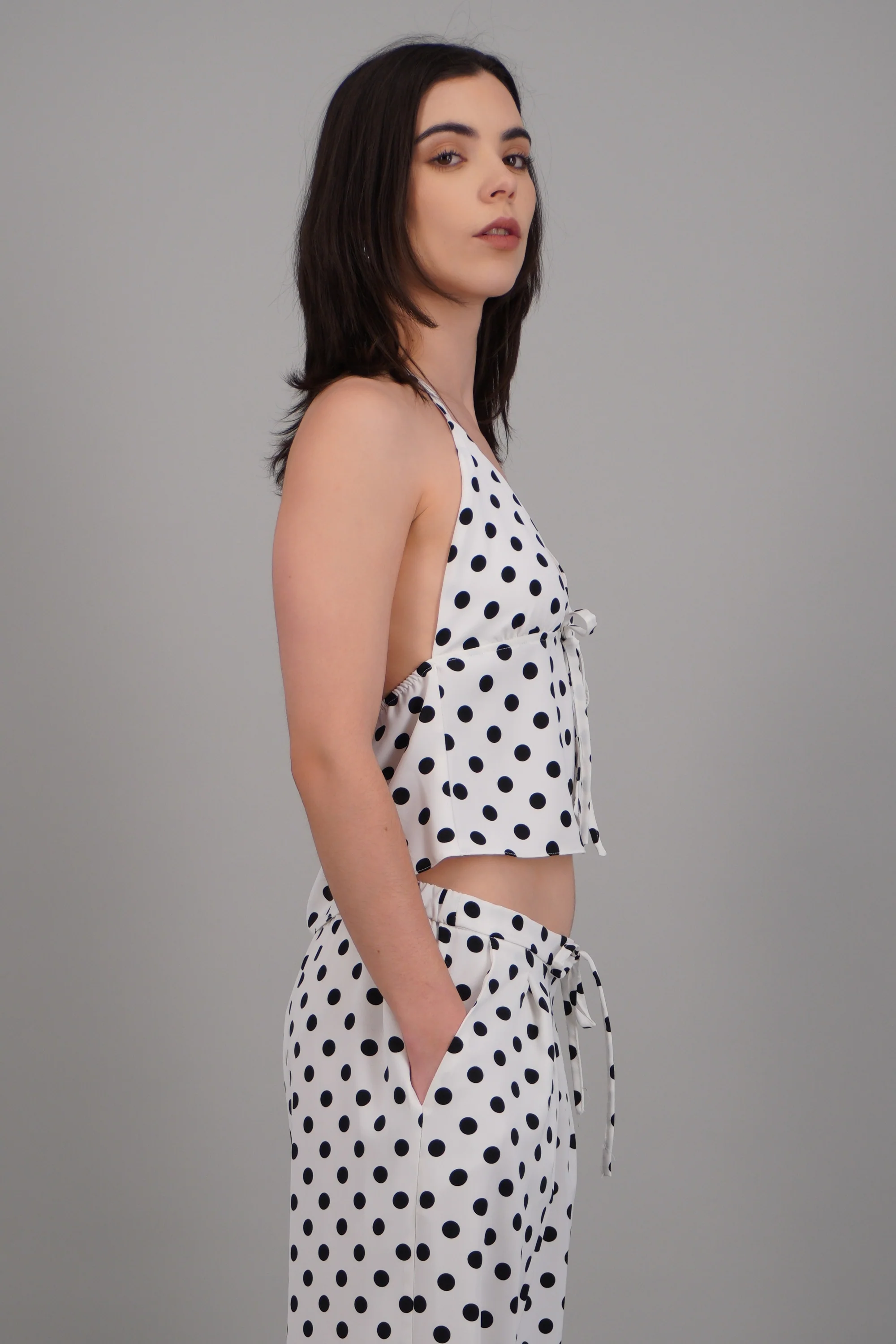 Blusa halter polka dots - Image 2
