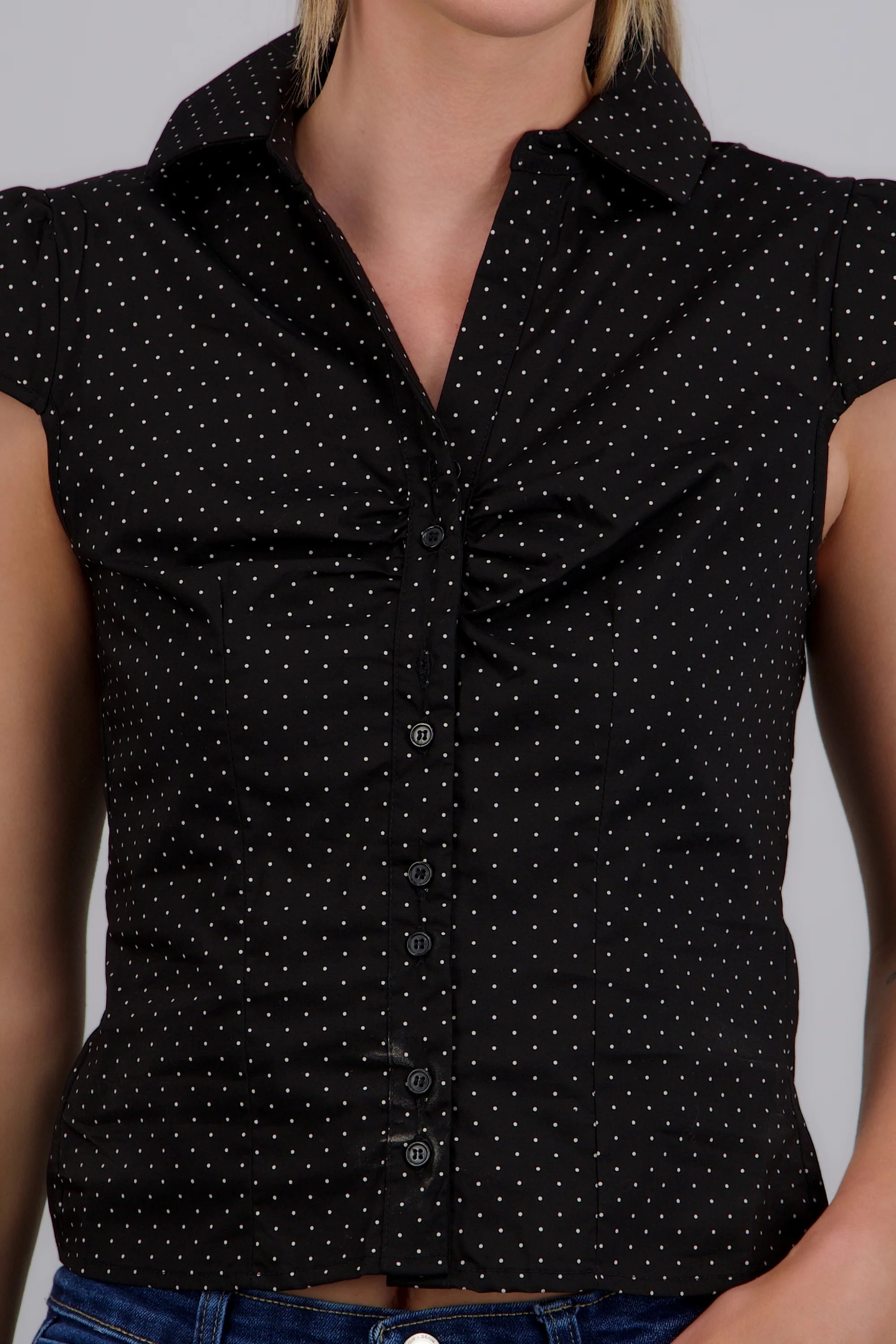 Blusa manga corta polka dots - Image 5