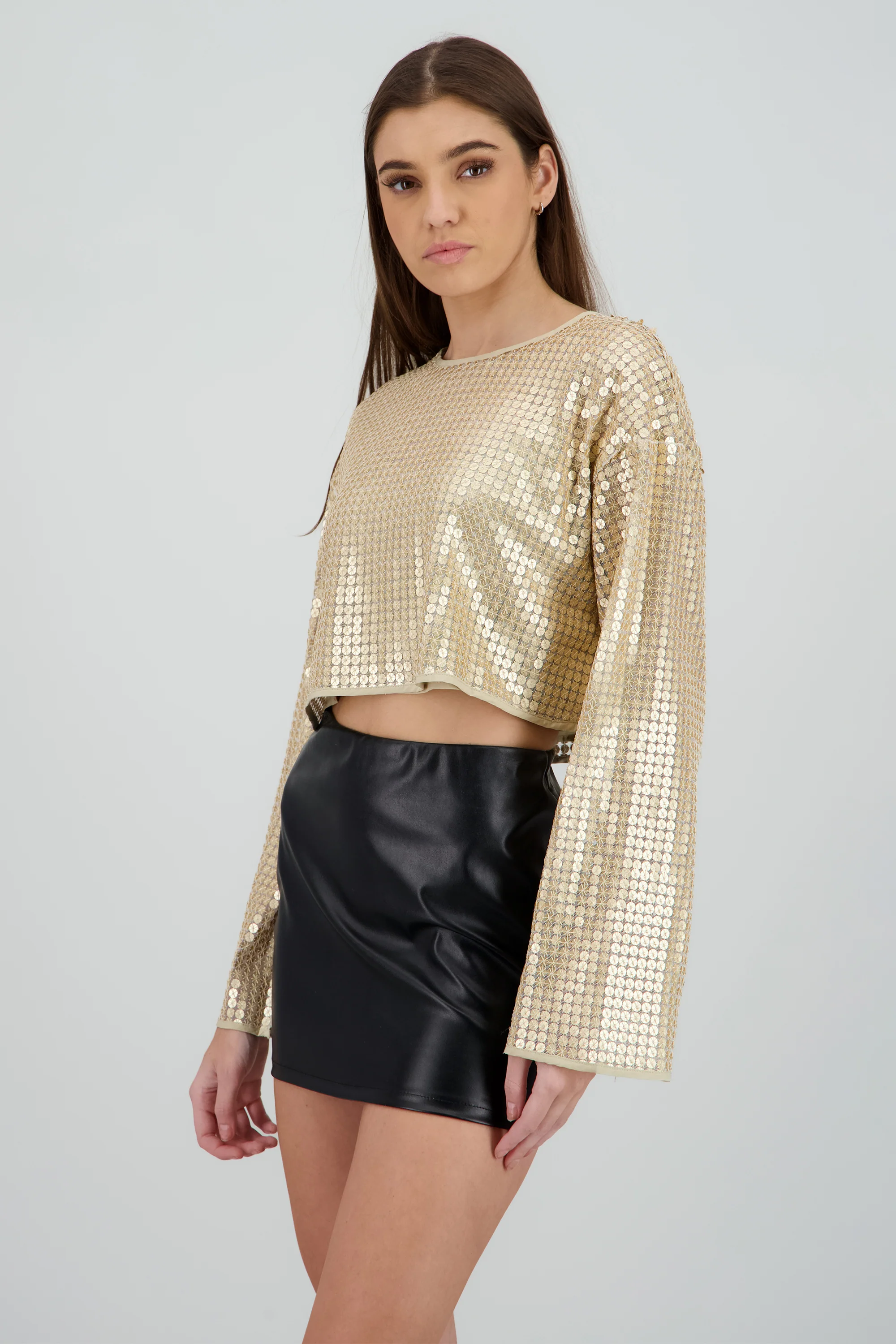 Blusa manga larga brillos - Image 3