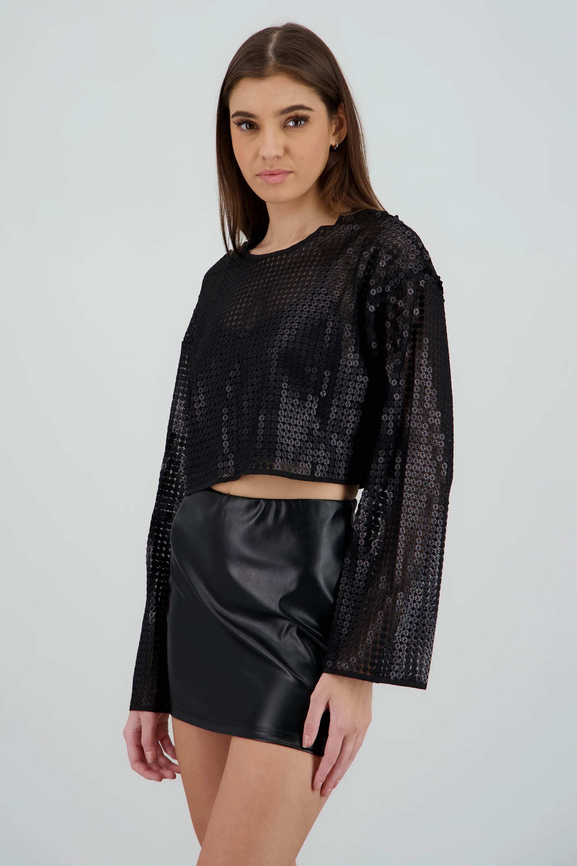 Blusa manga larga brillos - Image 3