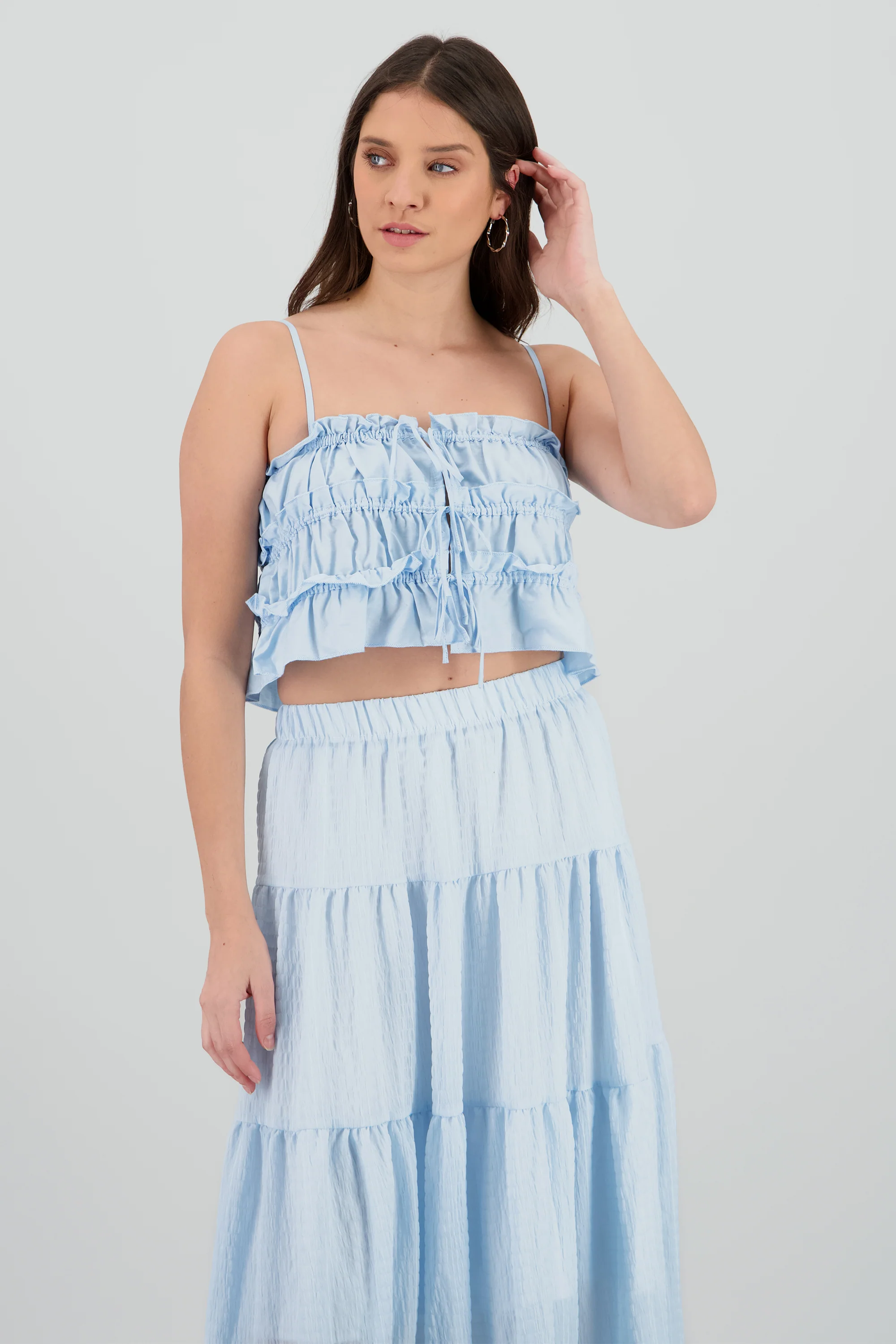 Blusa tirantes con amarre moños - Image 2