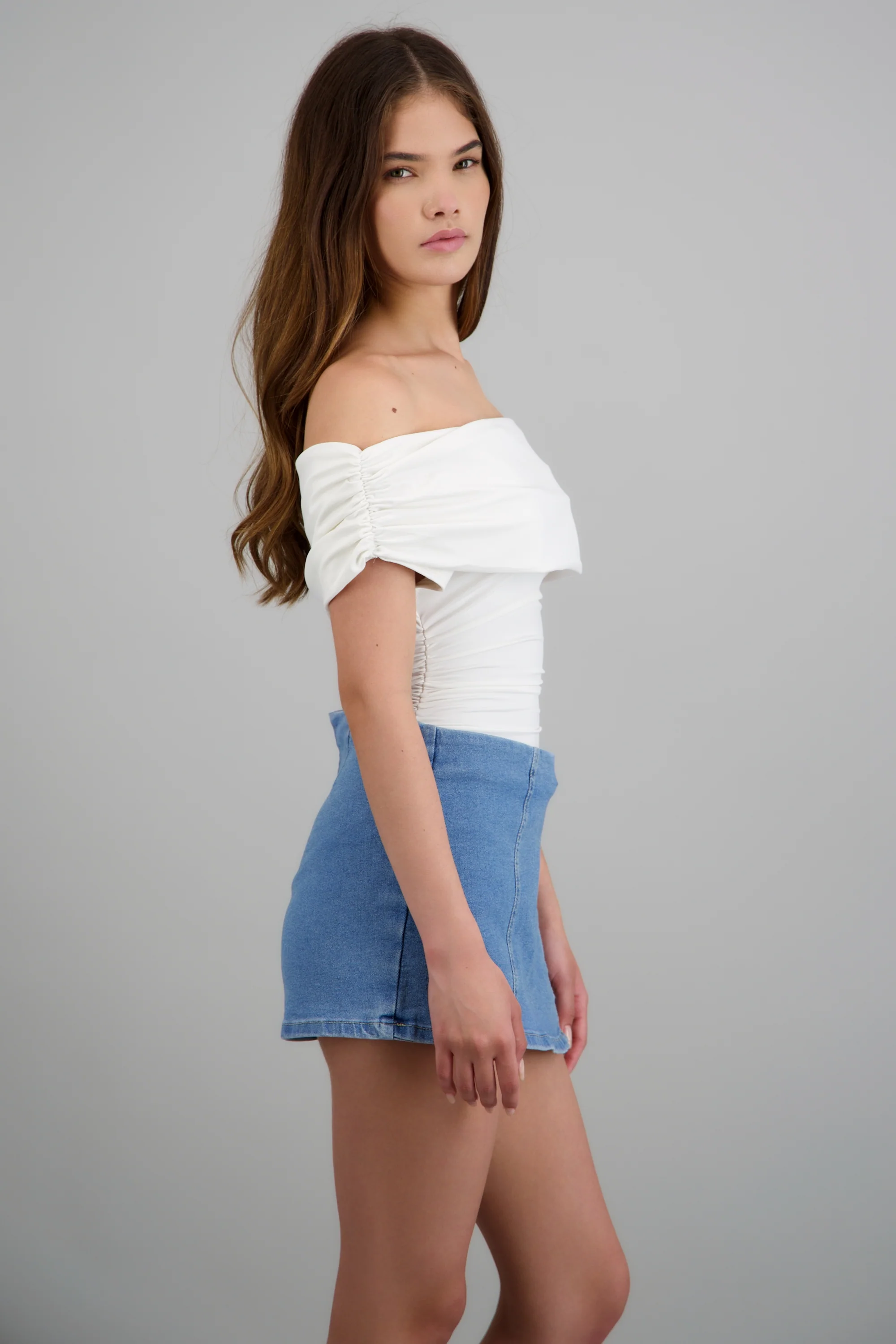 Body drapeado off shoulder - Image 3