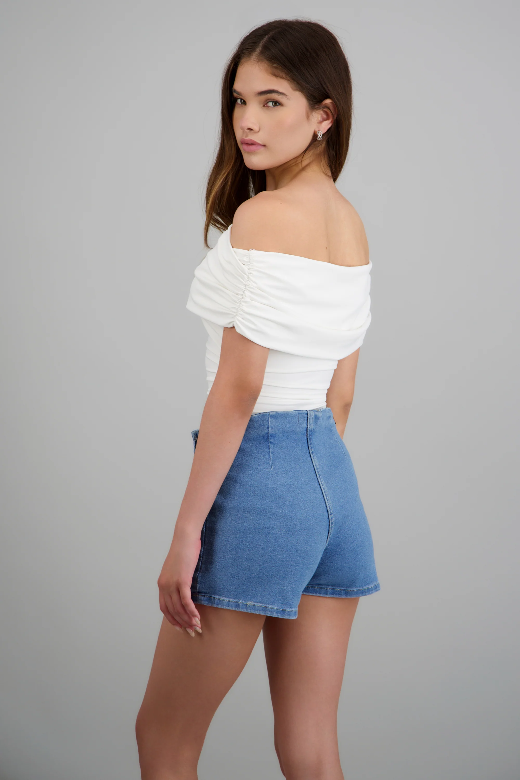Body drapeado off shoulder - Image 4