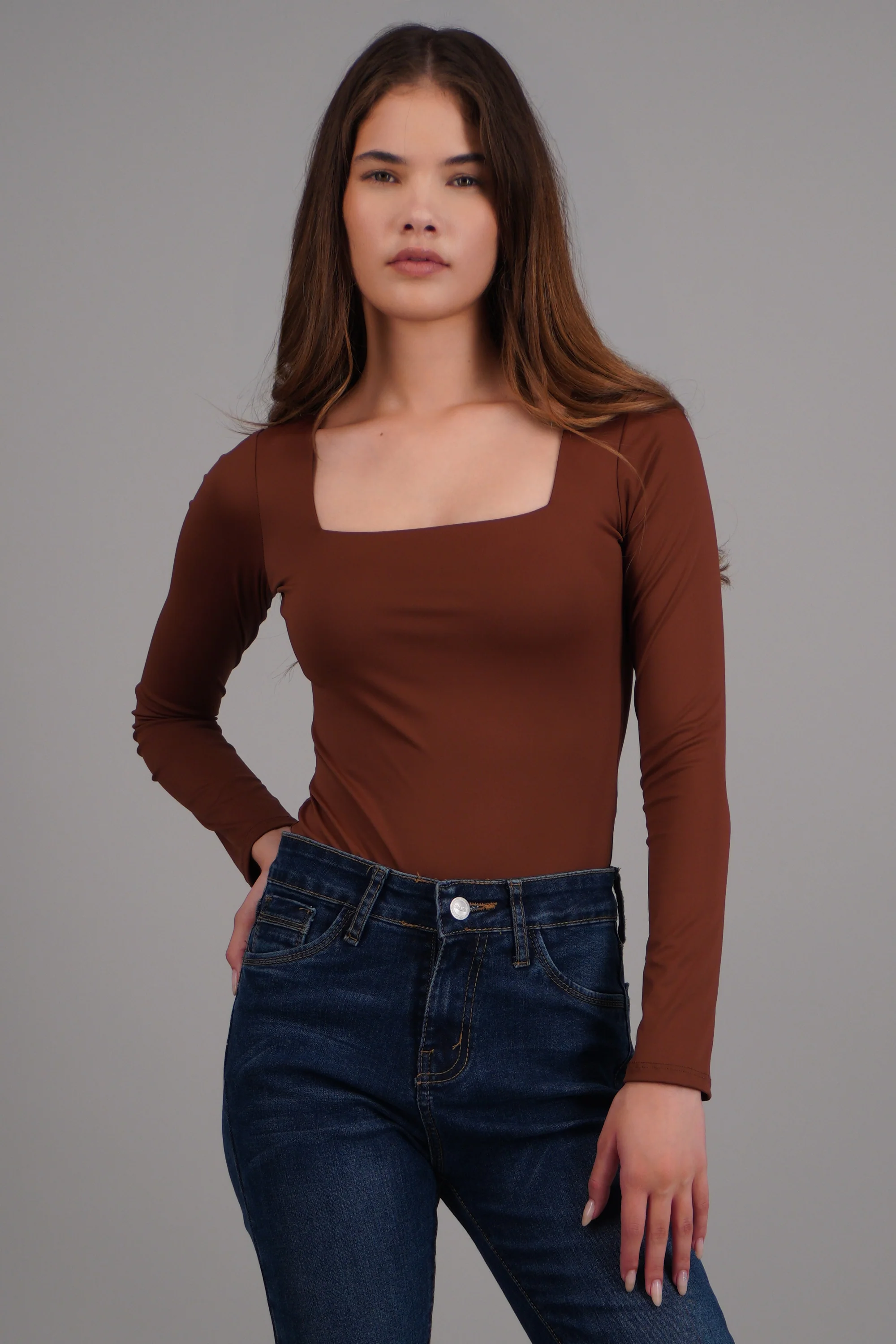 Body escote cuadrado manga larga - Image 3