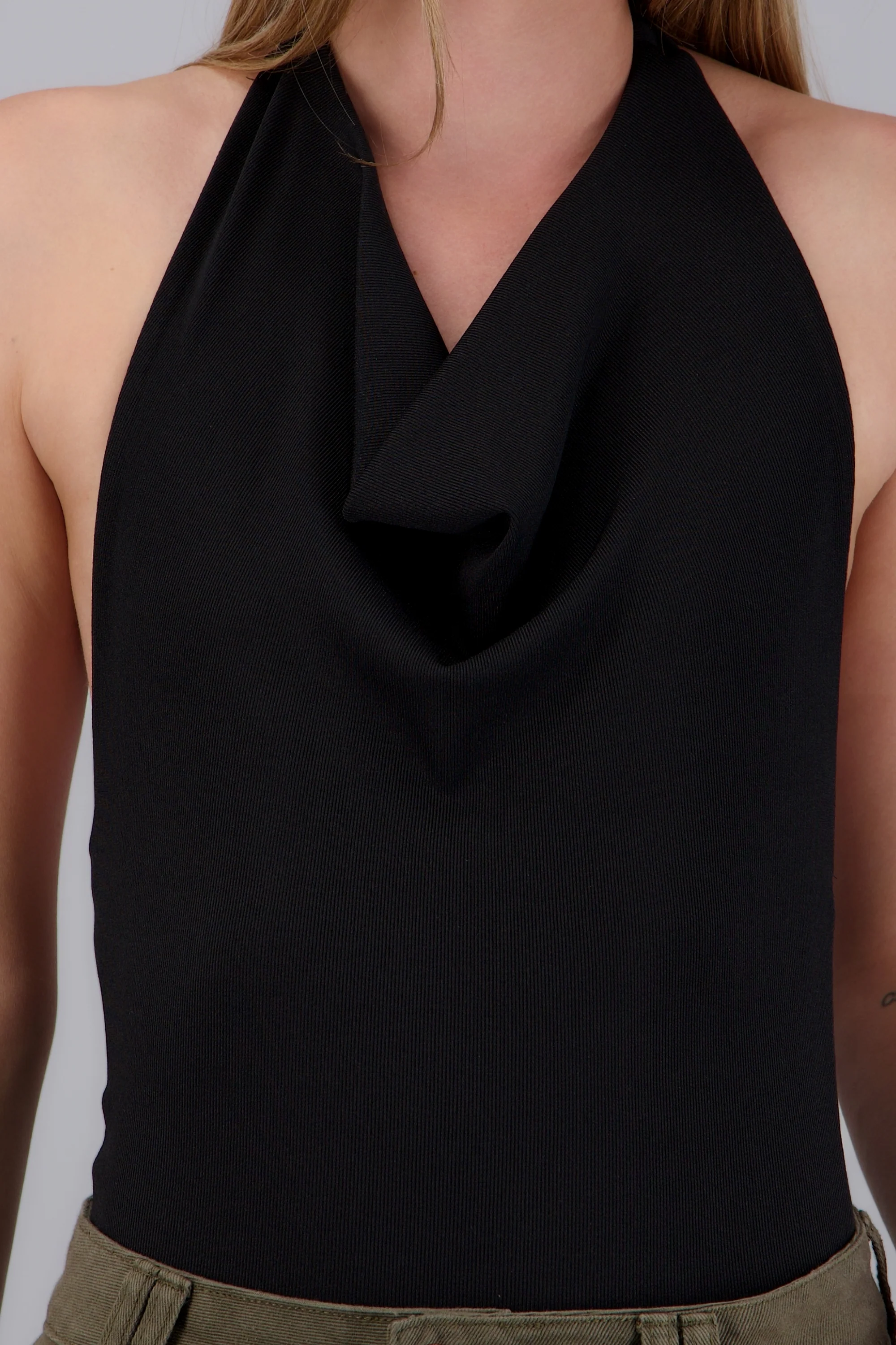 Body halter escote cascada rib - Image 5