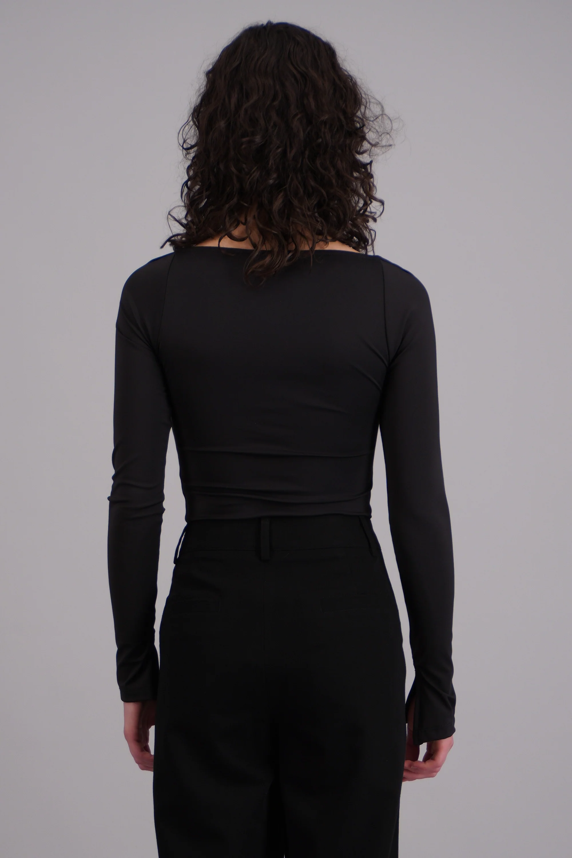 Body manga larga escote cuadrado - Image 3