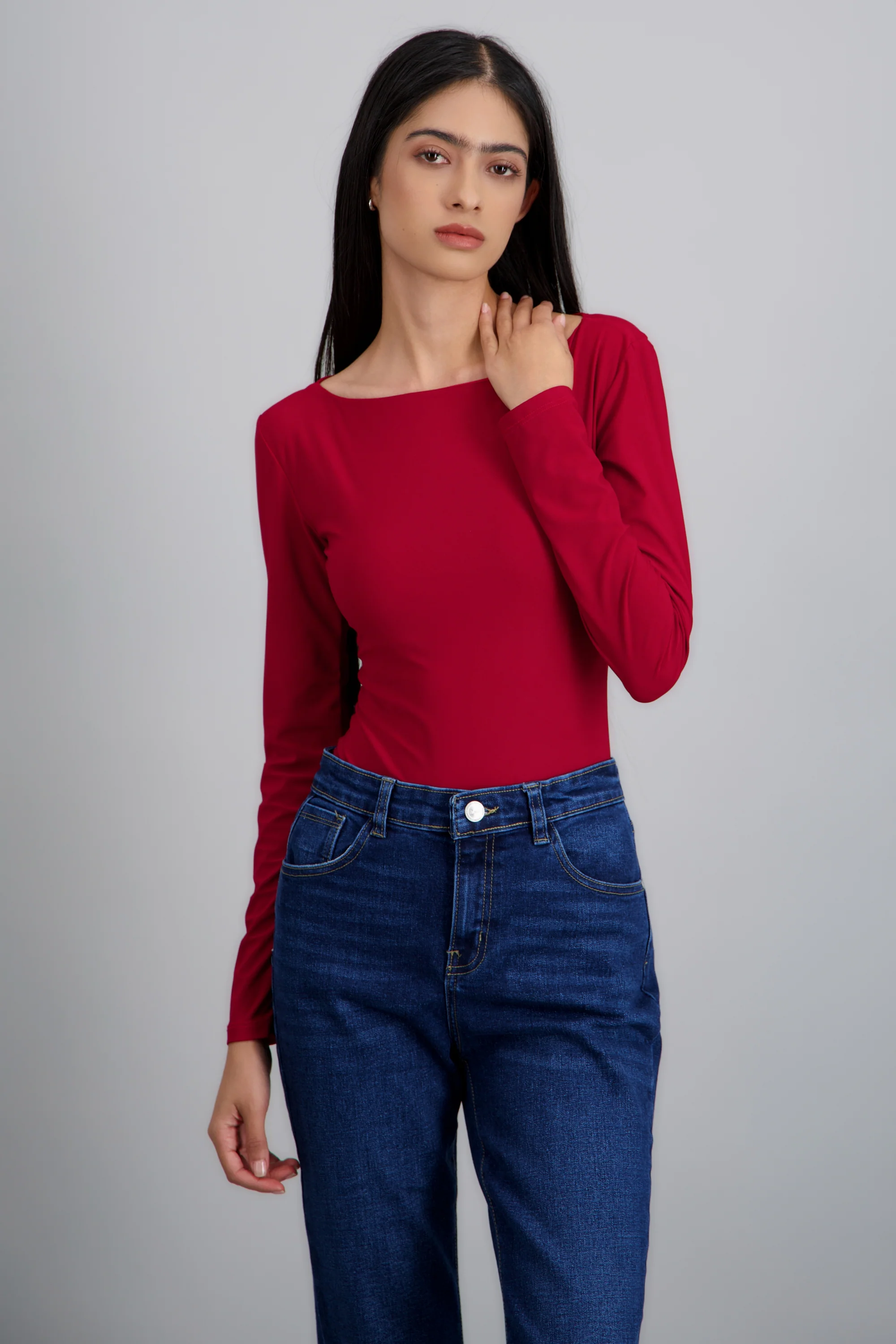 Bodysuit cuello barco manga larga - Image 3