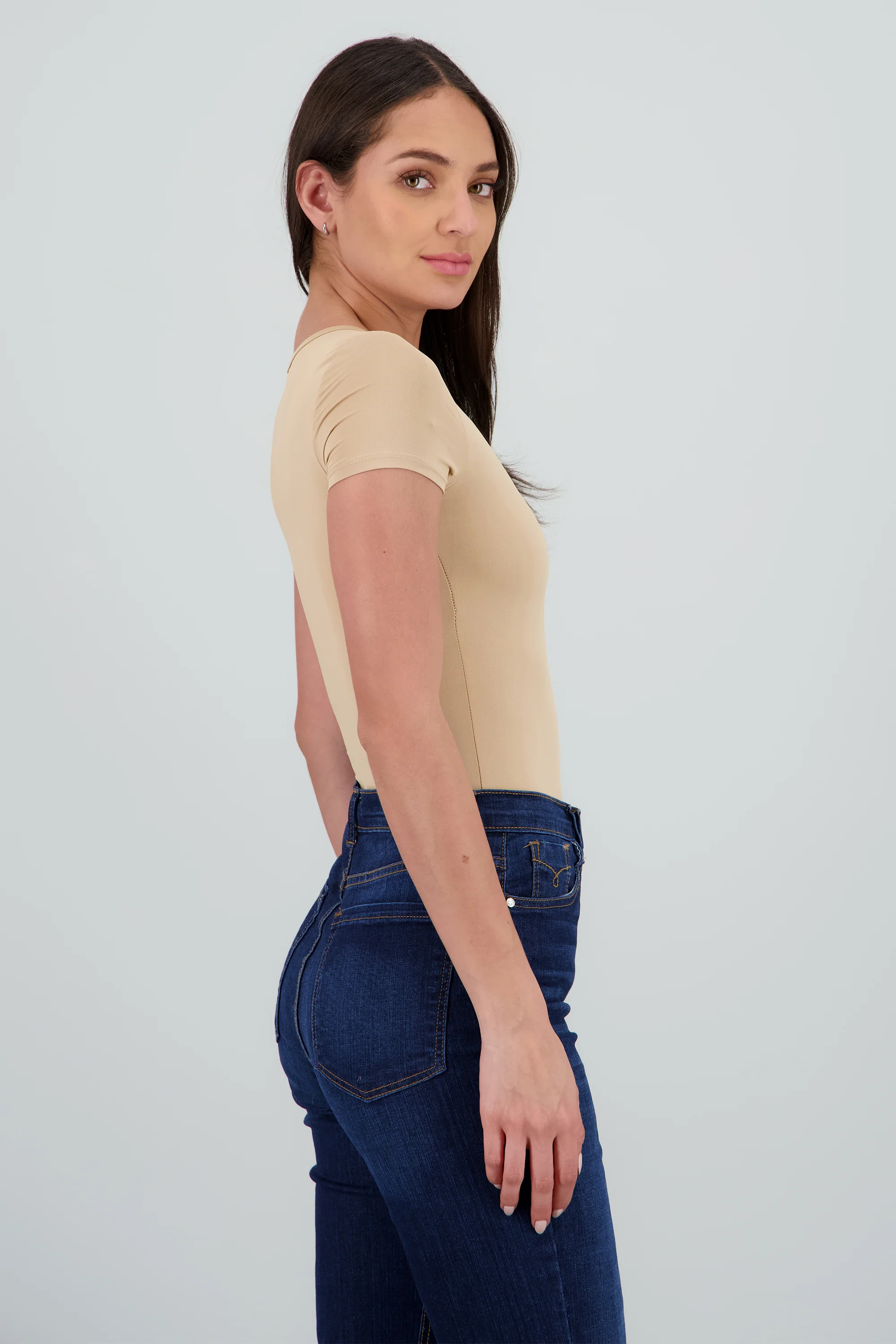 Bodysuit escote cuadrado doble tela - Image 3