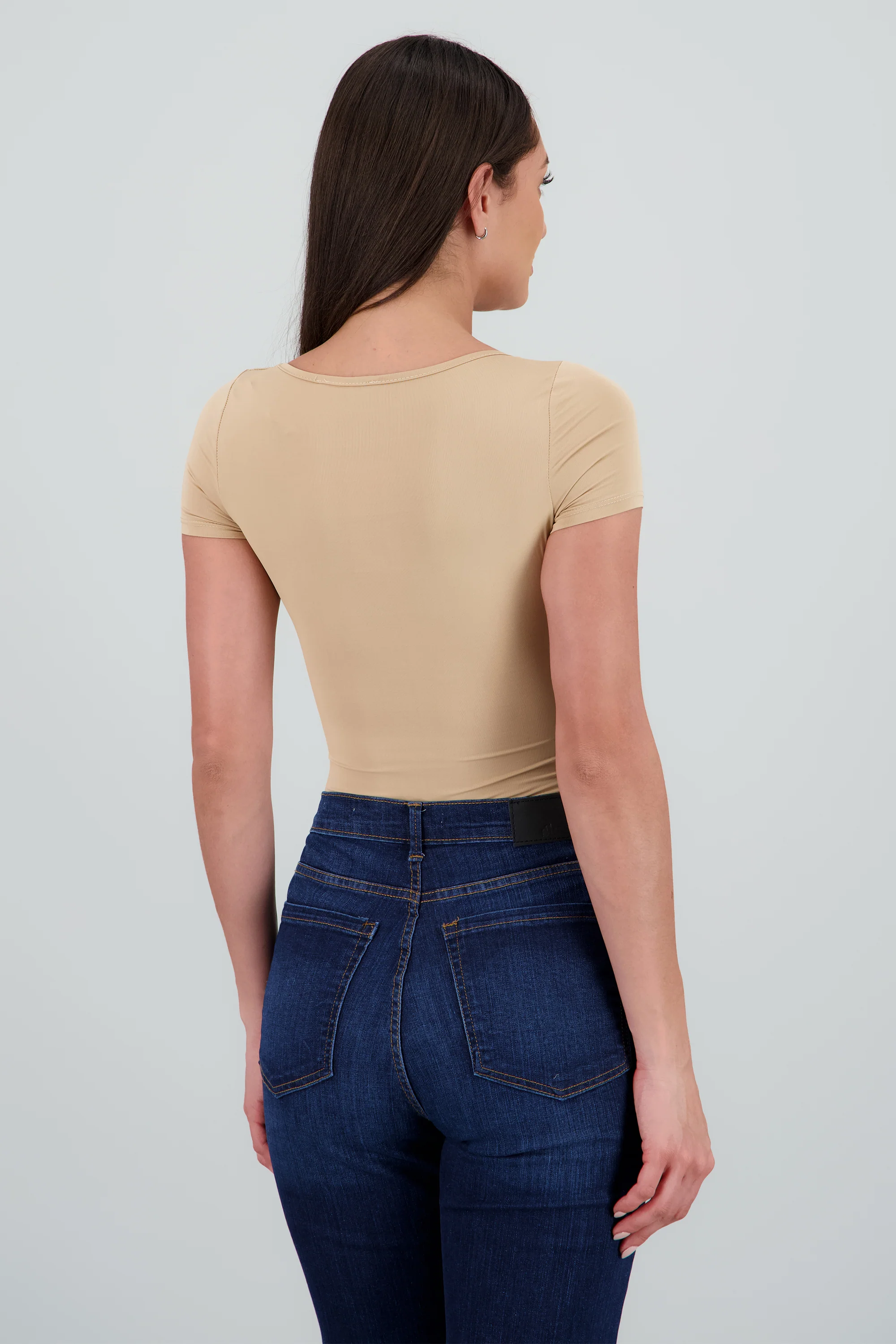 Bodysuit escote cuadrado doble tela - Image 4