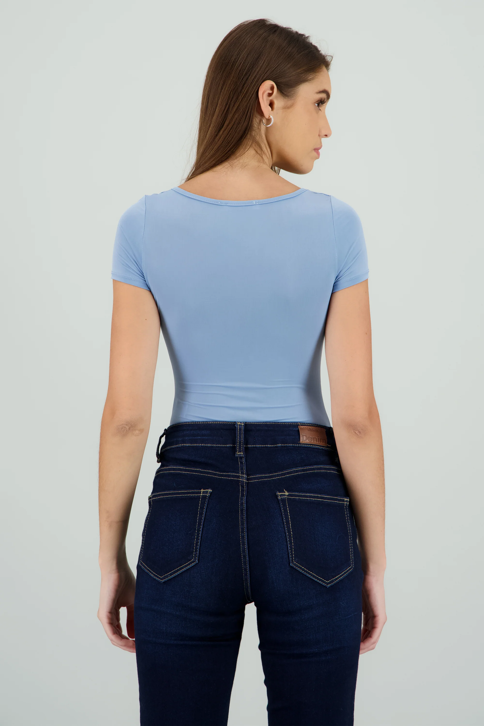 Bodysuit escote cuadrado doble tela - Image 4