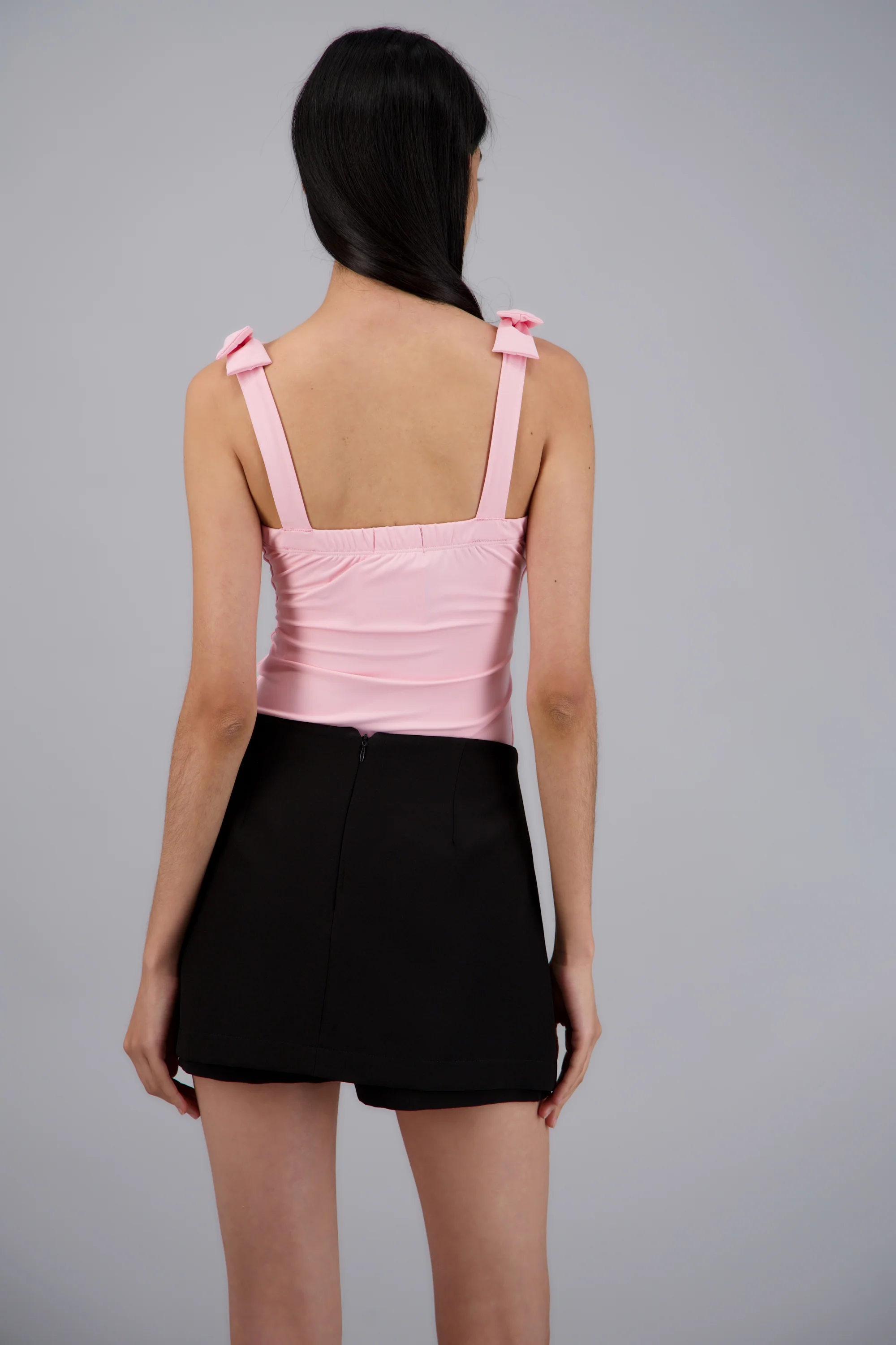 Bodysuit liso con tirante moños - Image 4