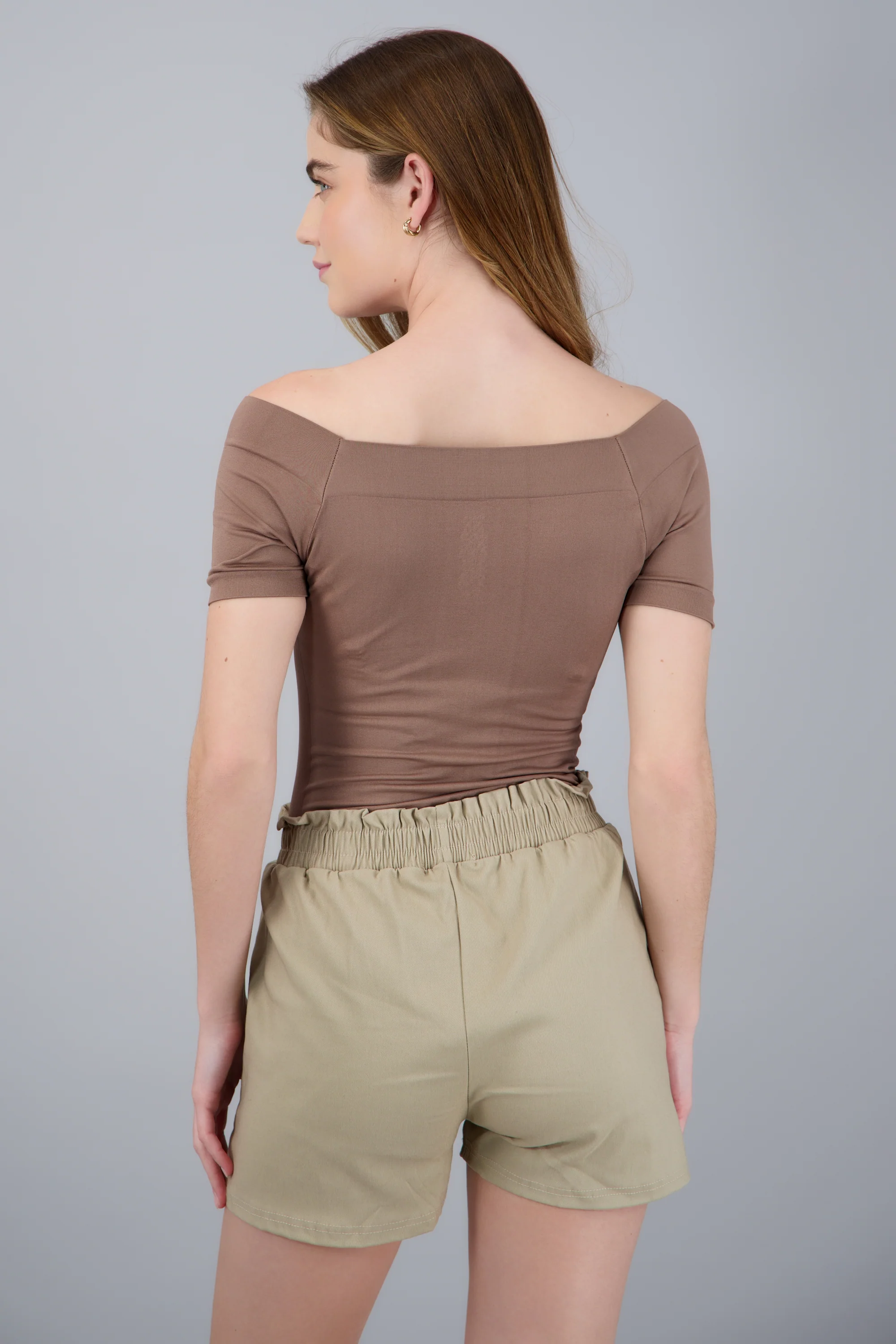 Bodysuit off shoulder manga corta - Image 3