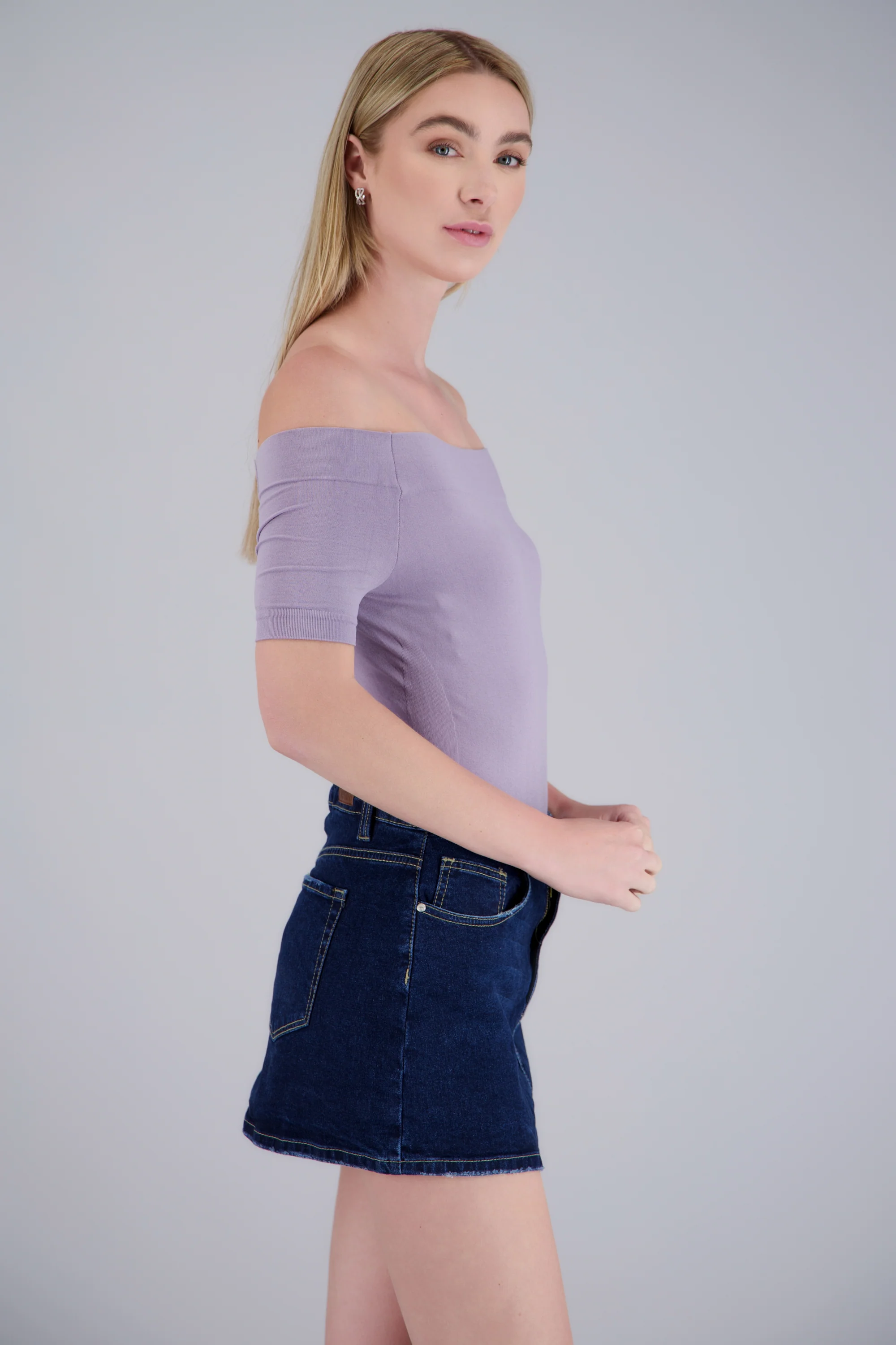 Bodysuit Liso Hombros Descubiertos - Image 2