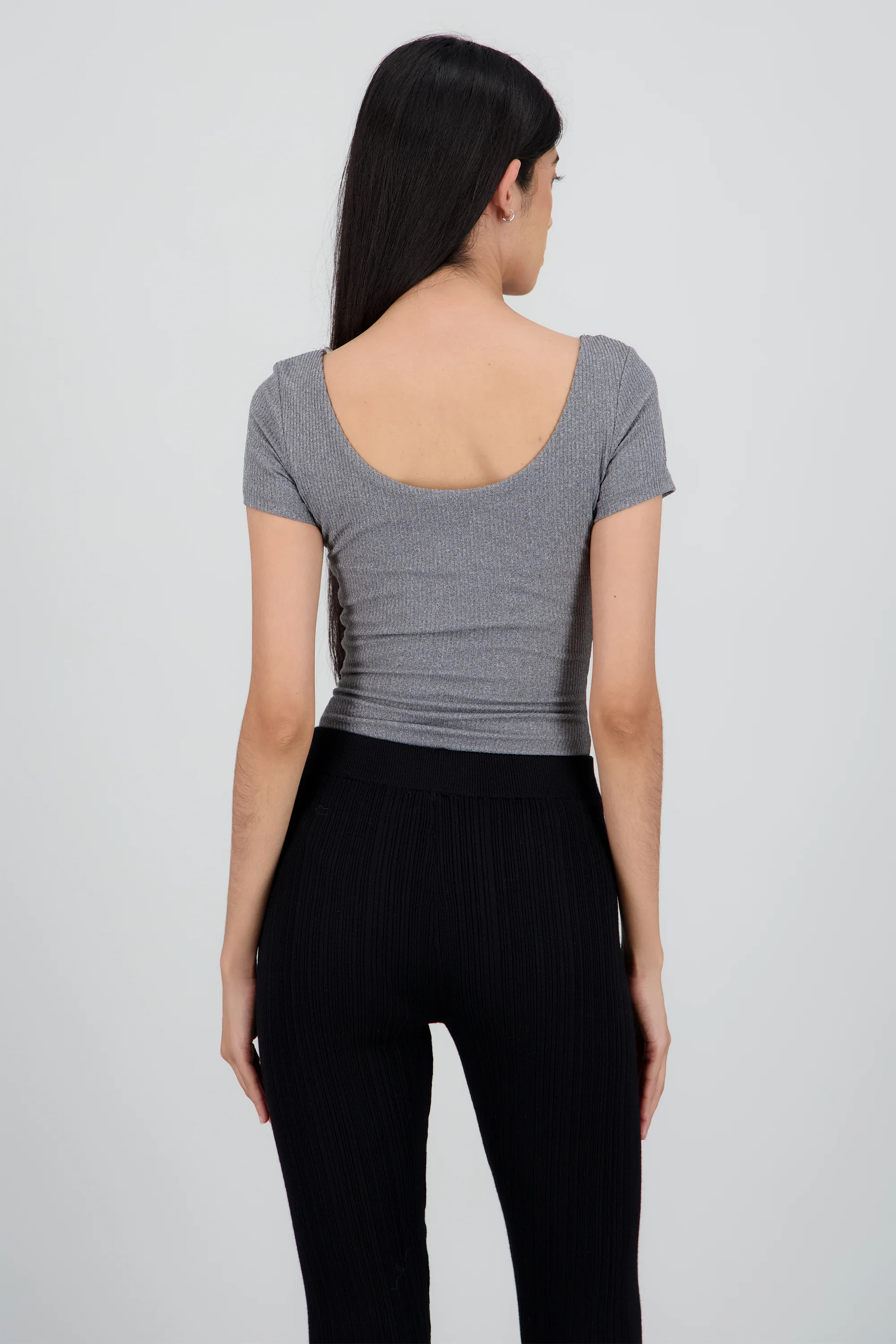 Bodysuit manga corta rib - Image 3