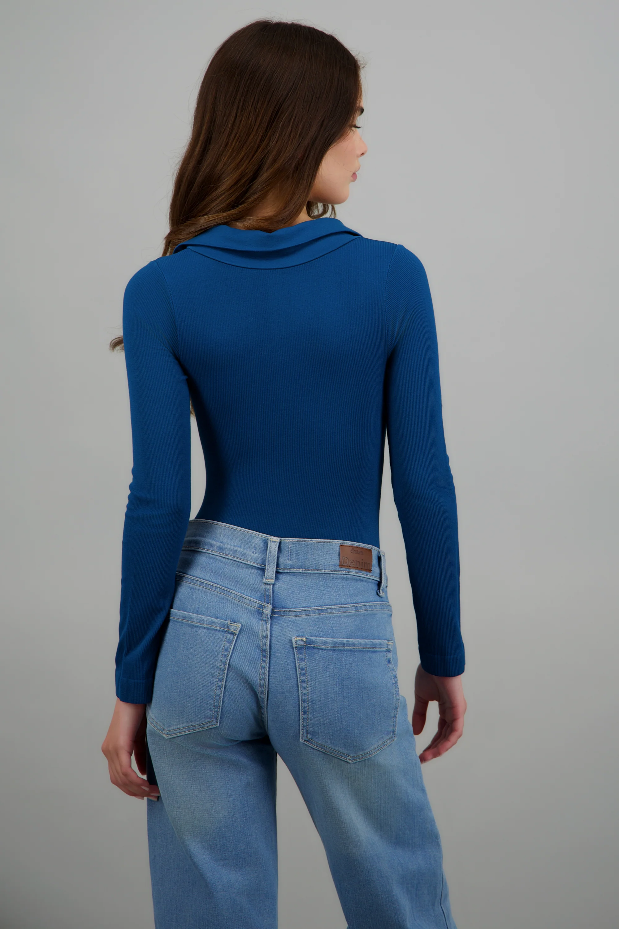 Bodysuit manga larga seamless liso - Image 4