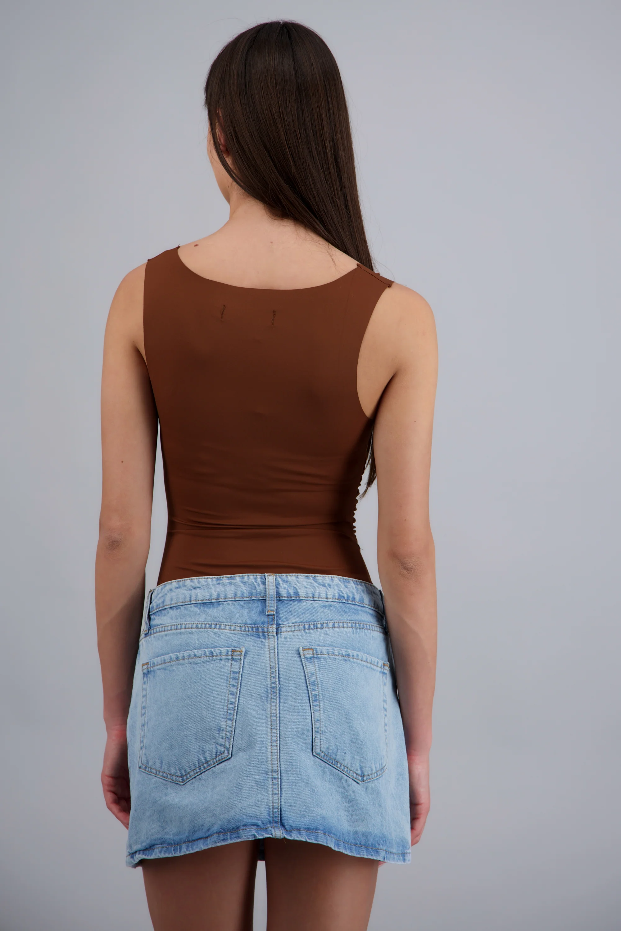 Bodysuit sin mangas drapeado - Image 3