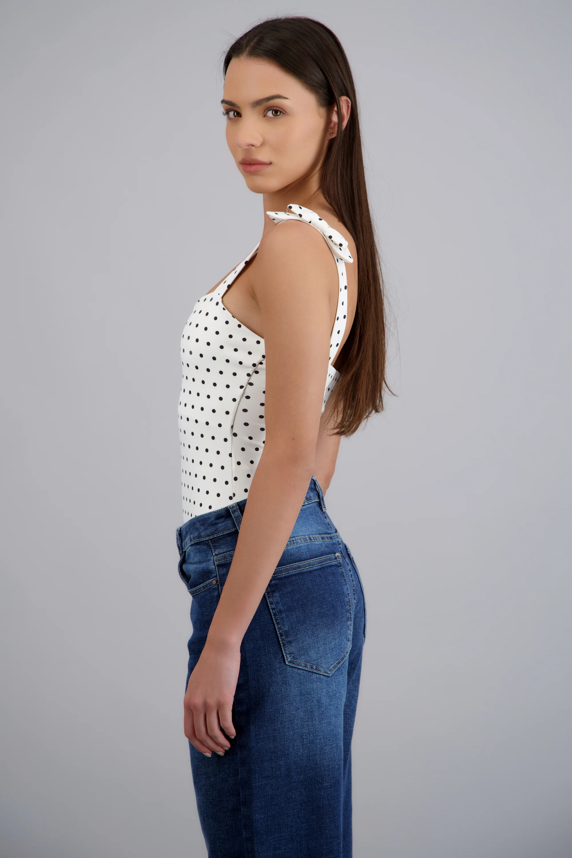bodysuit tirante moños polka dots - Image 3