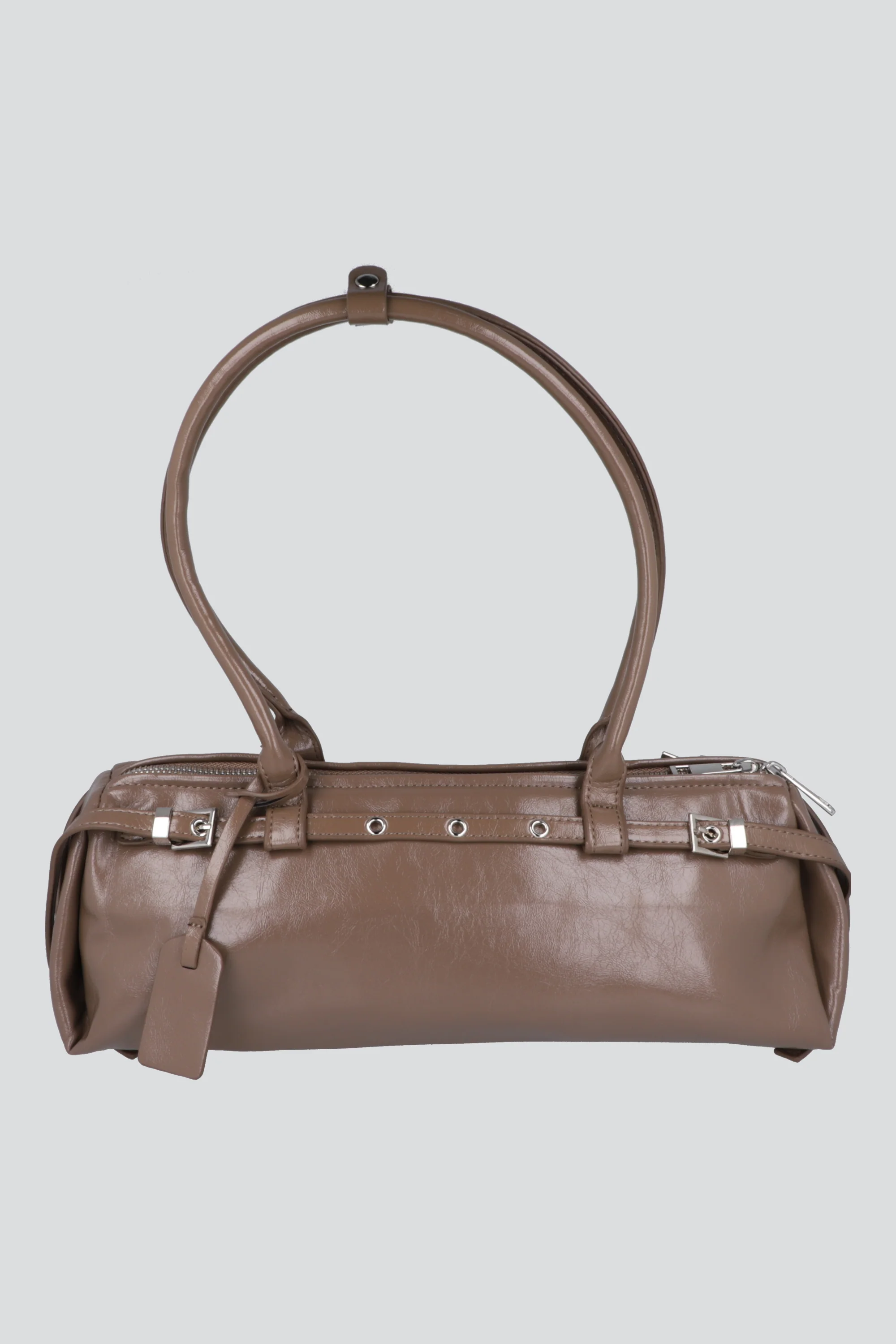 Bolsa baguette pu eyelets