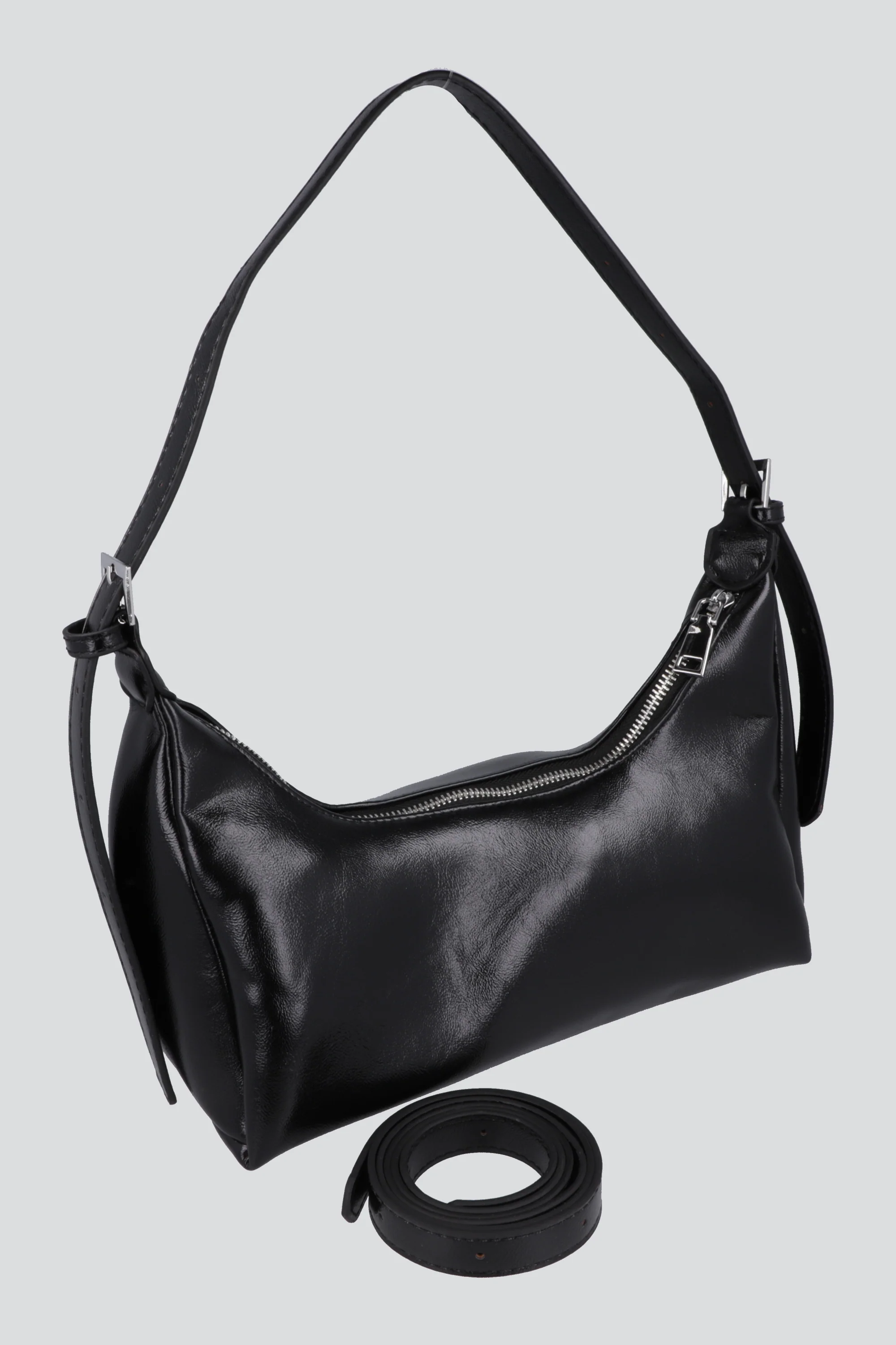 Bolsa baguette pu glossy - Image 2