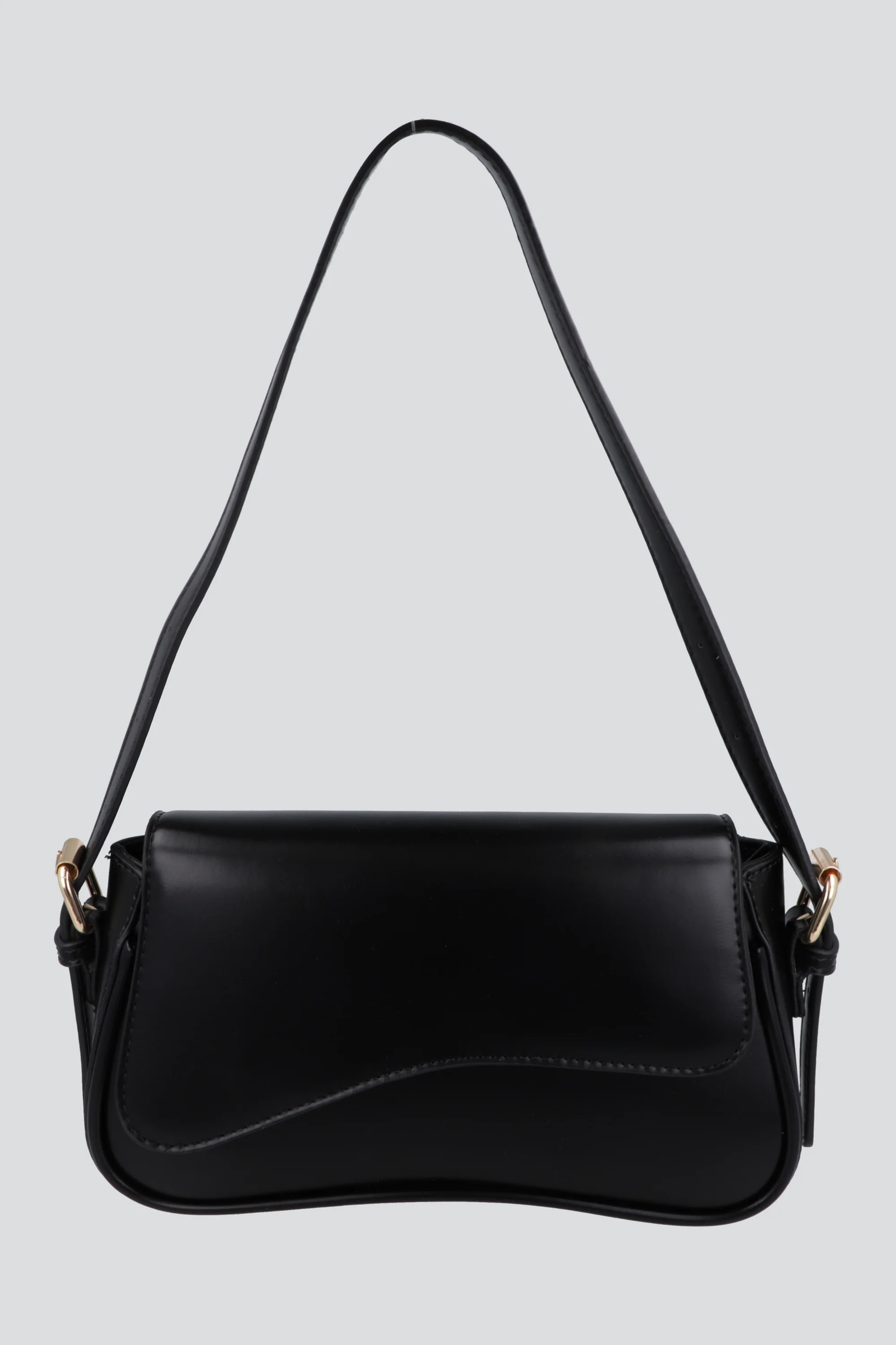 Bolsa baguette tapa asimétrica