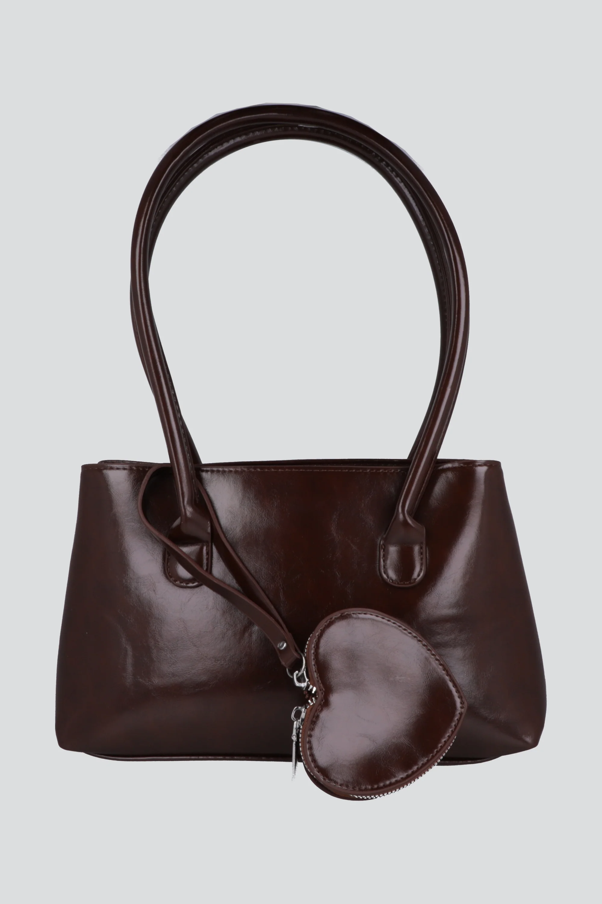 Bolsa estructurada shoulder charm corazon