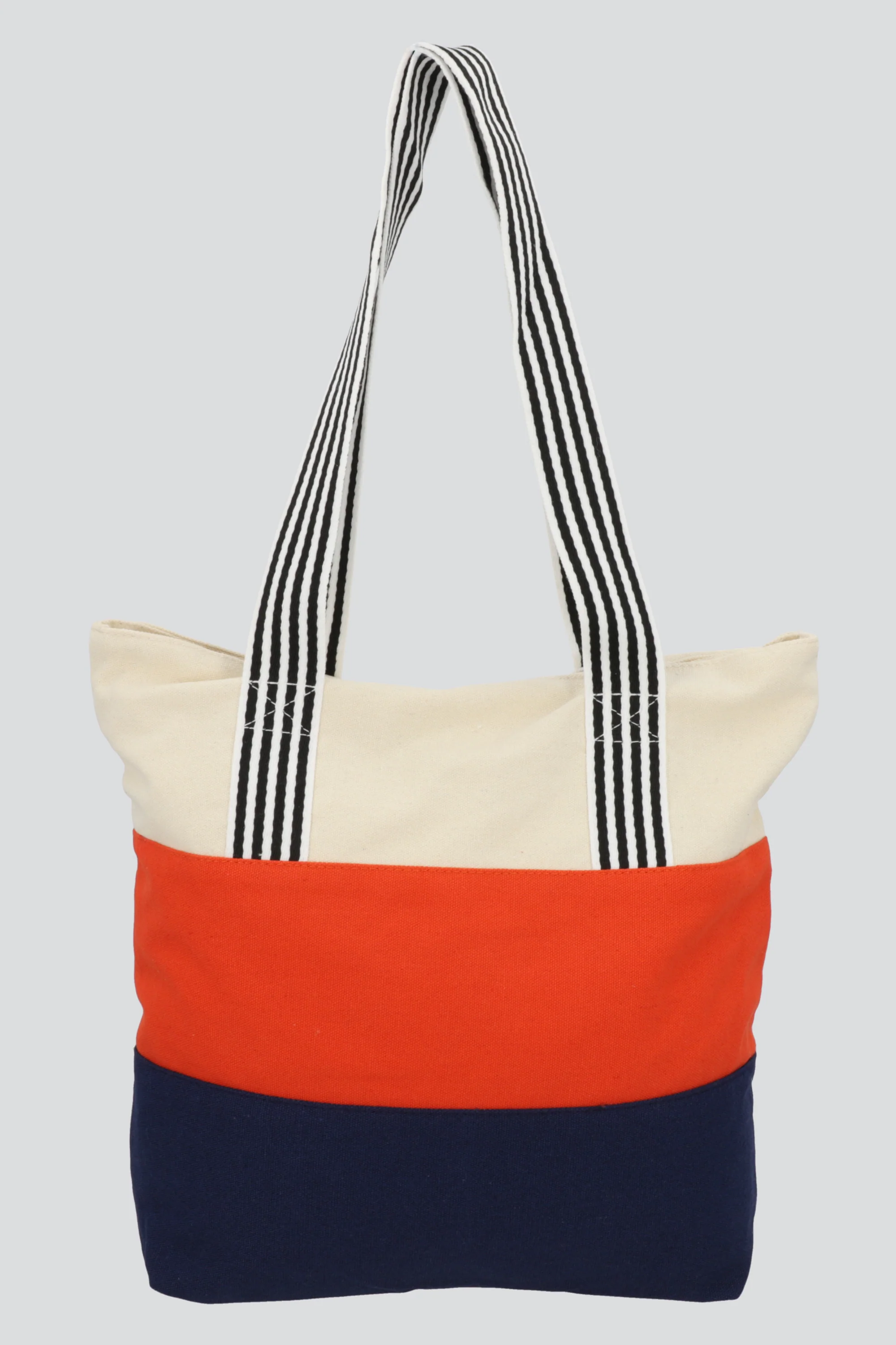 Bolsa tote tricolor