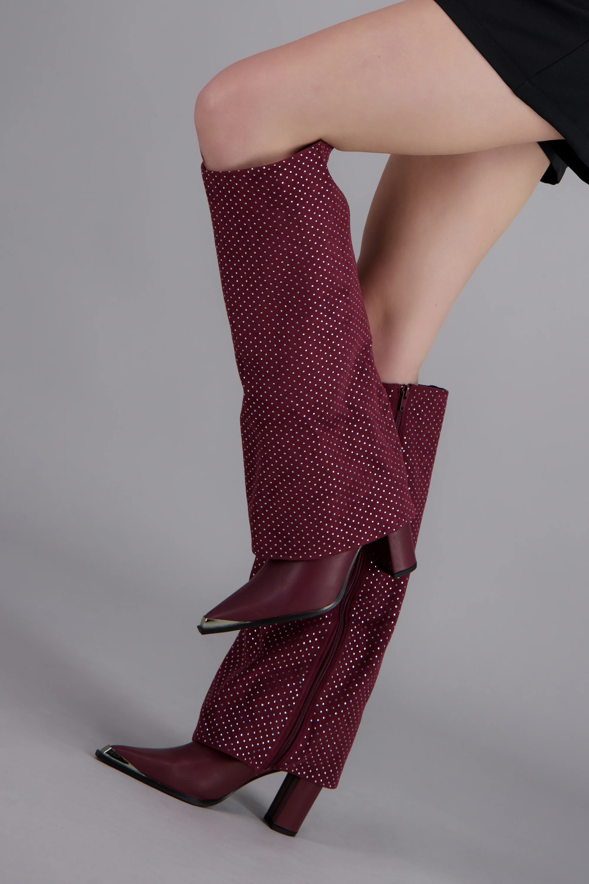 Bota funda brillos punta metal - Image 7
