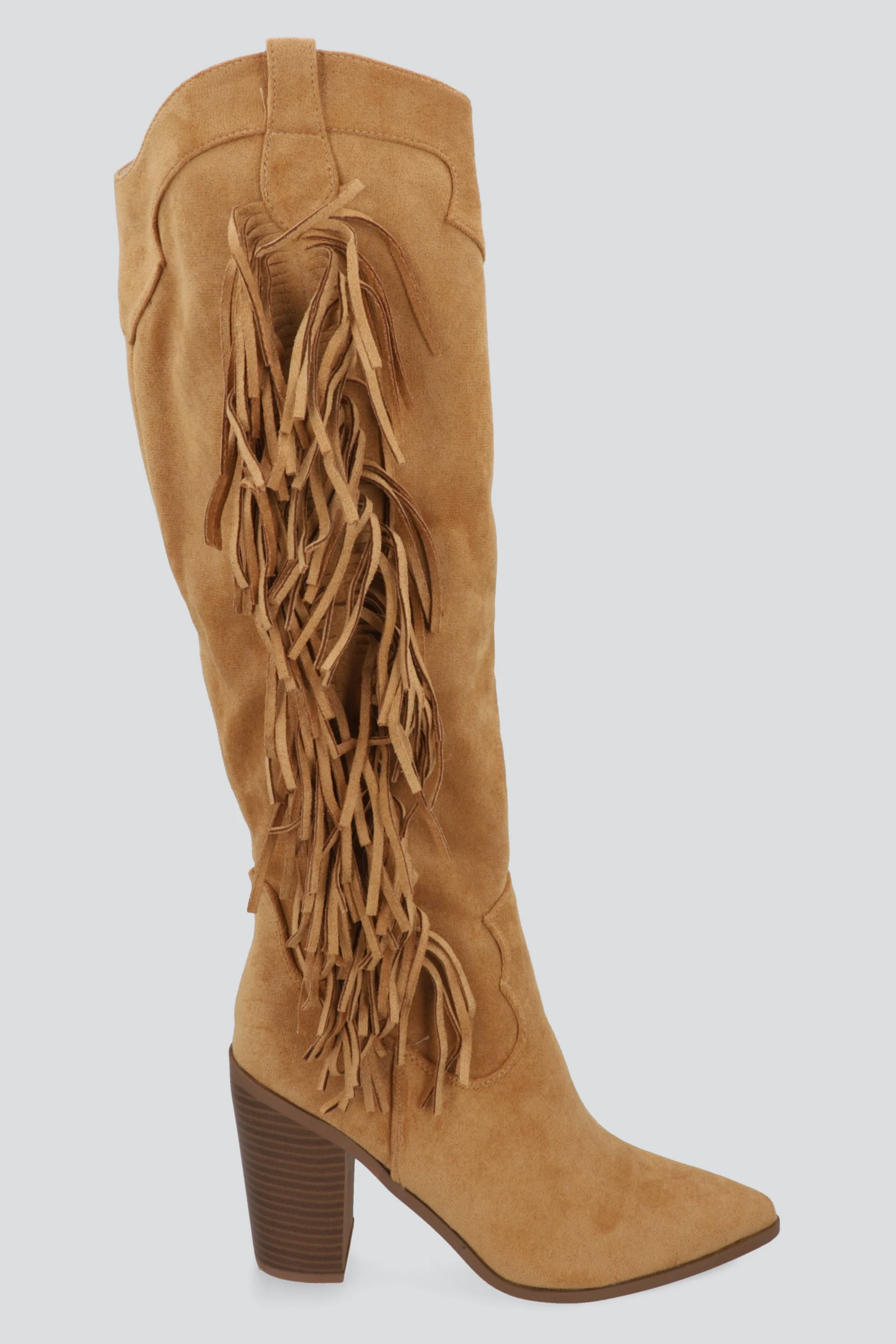 Bota vaqura gamuzina flecos