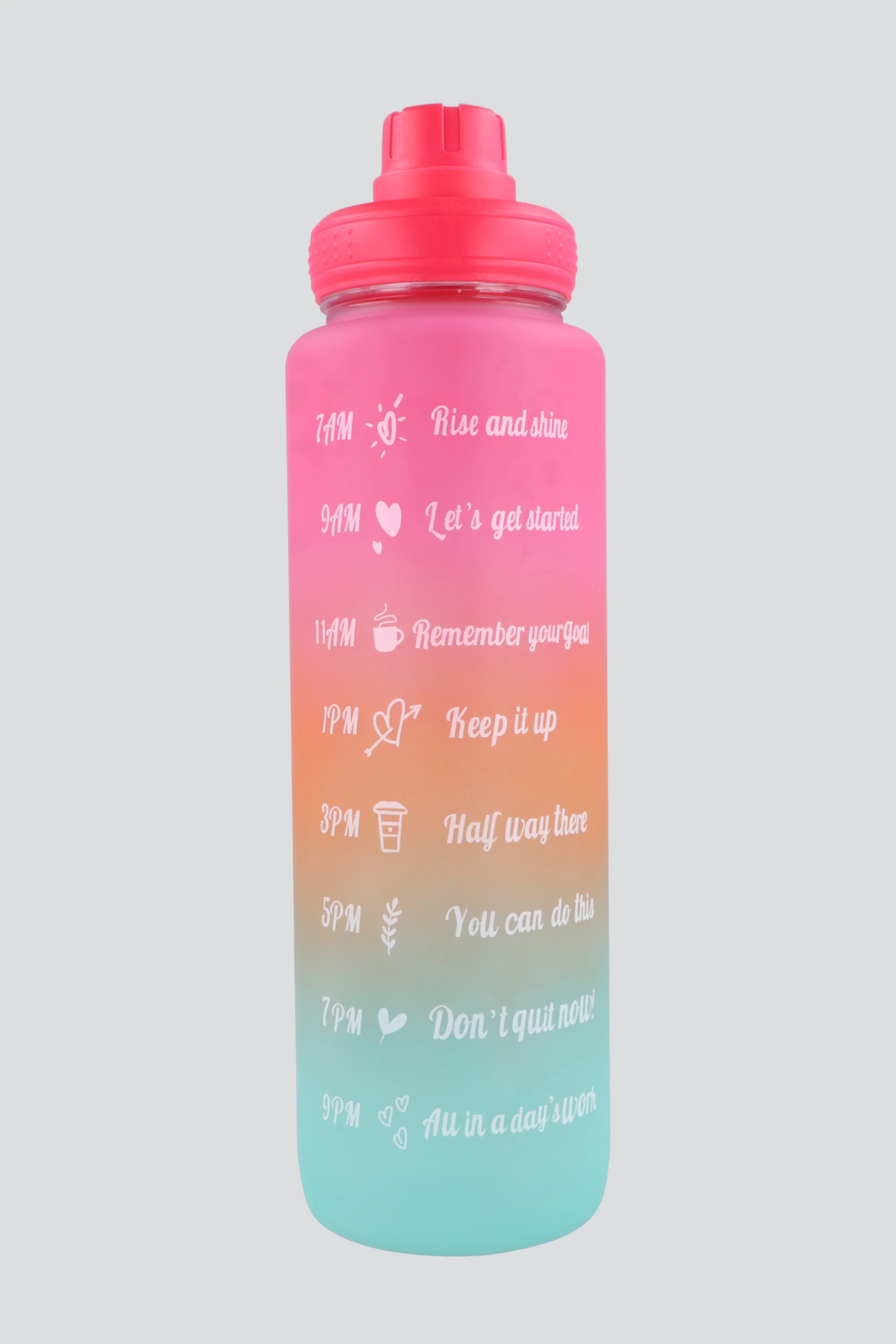 Botella degradado multicolor medidas