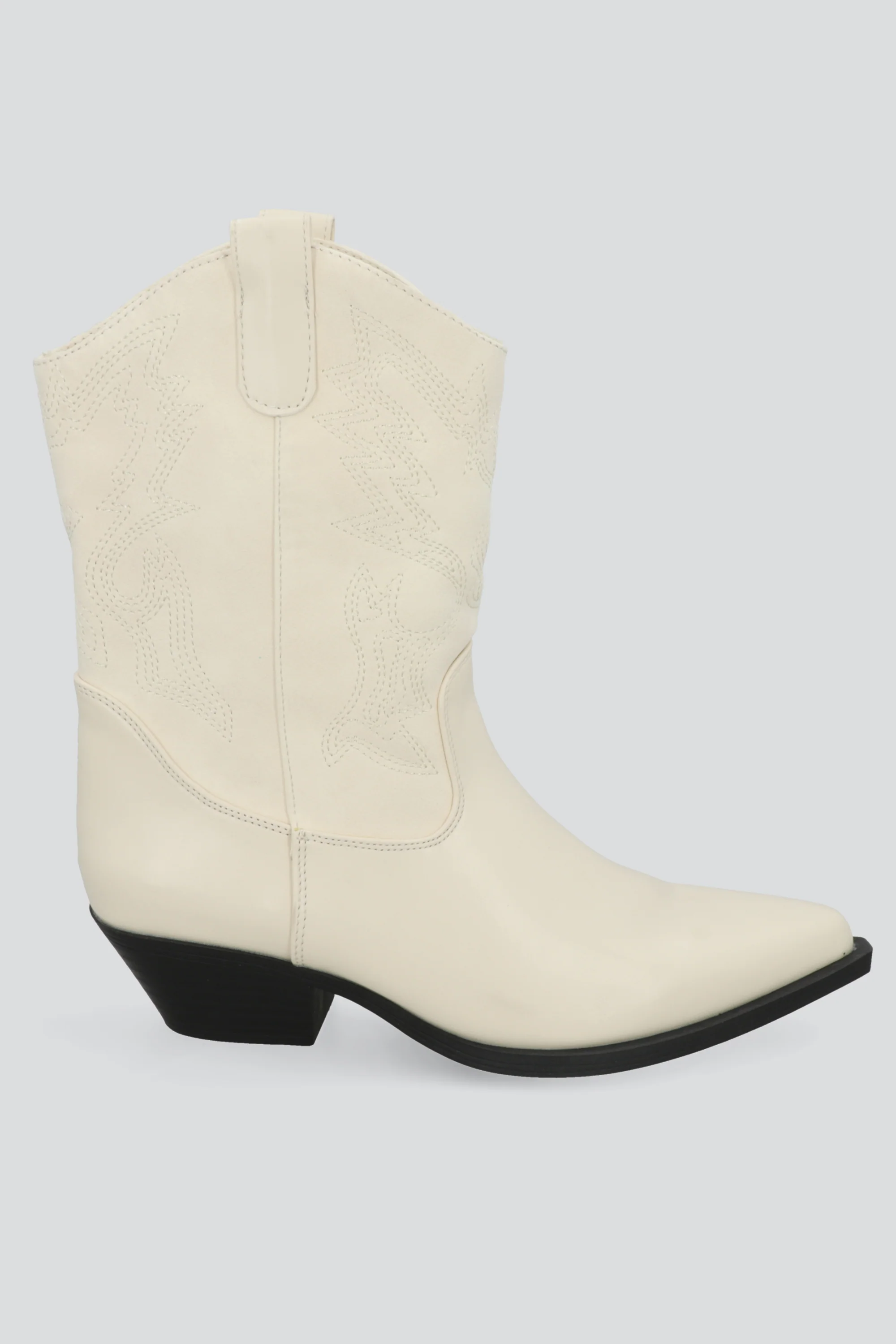 Botin vaquero bordado contraste