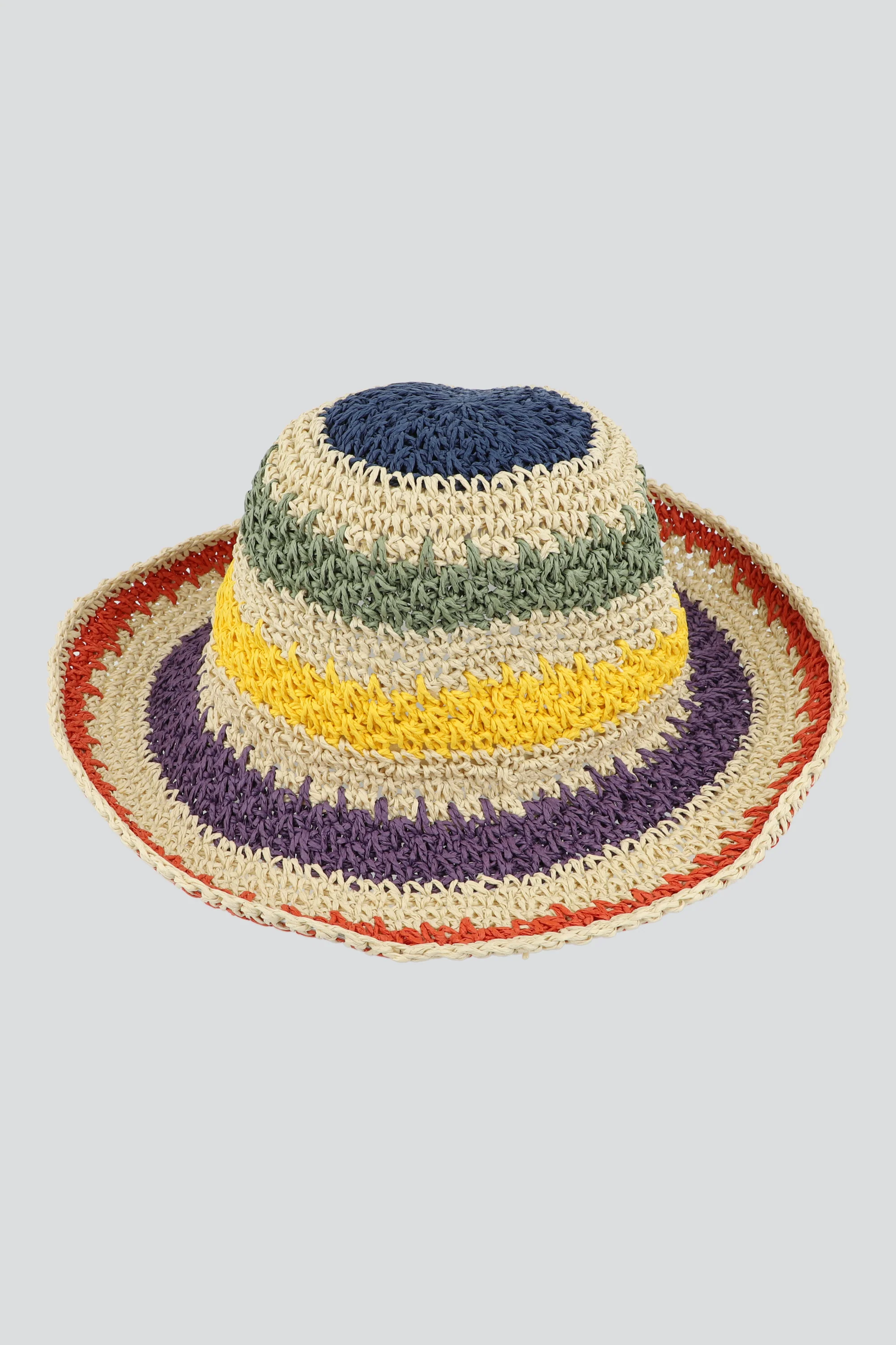 Bucket tejido de colores rayas anchas - Image 2