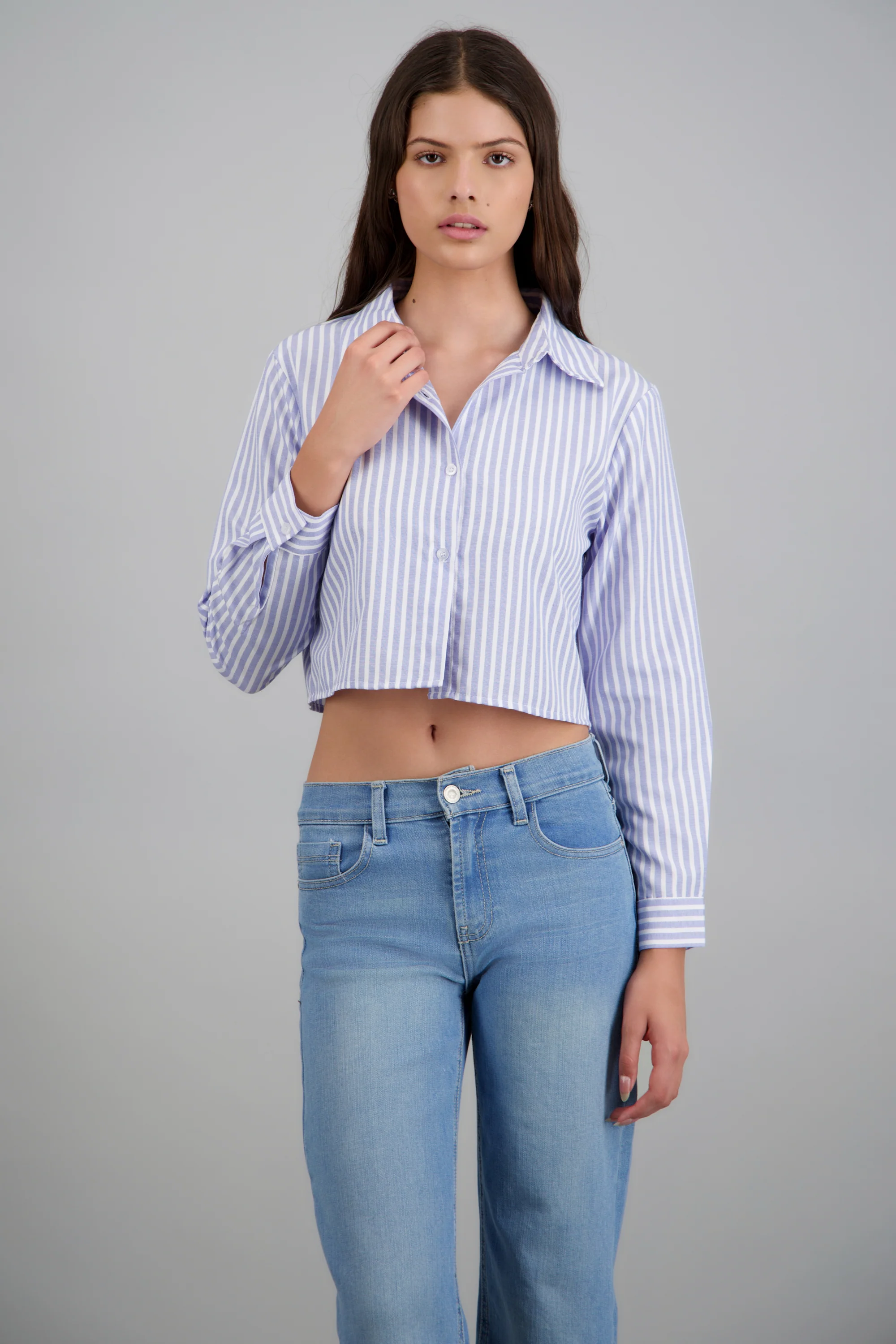 Camisa corta rayada - Image 7