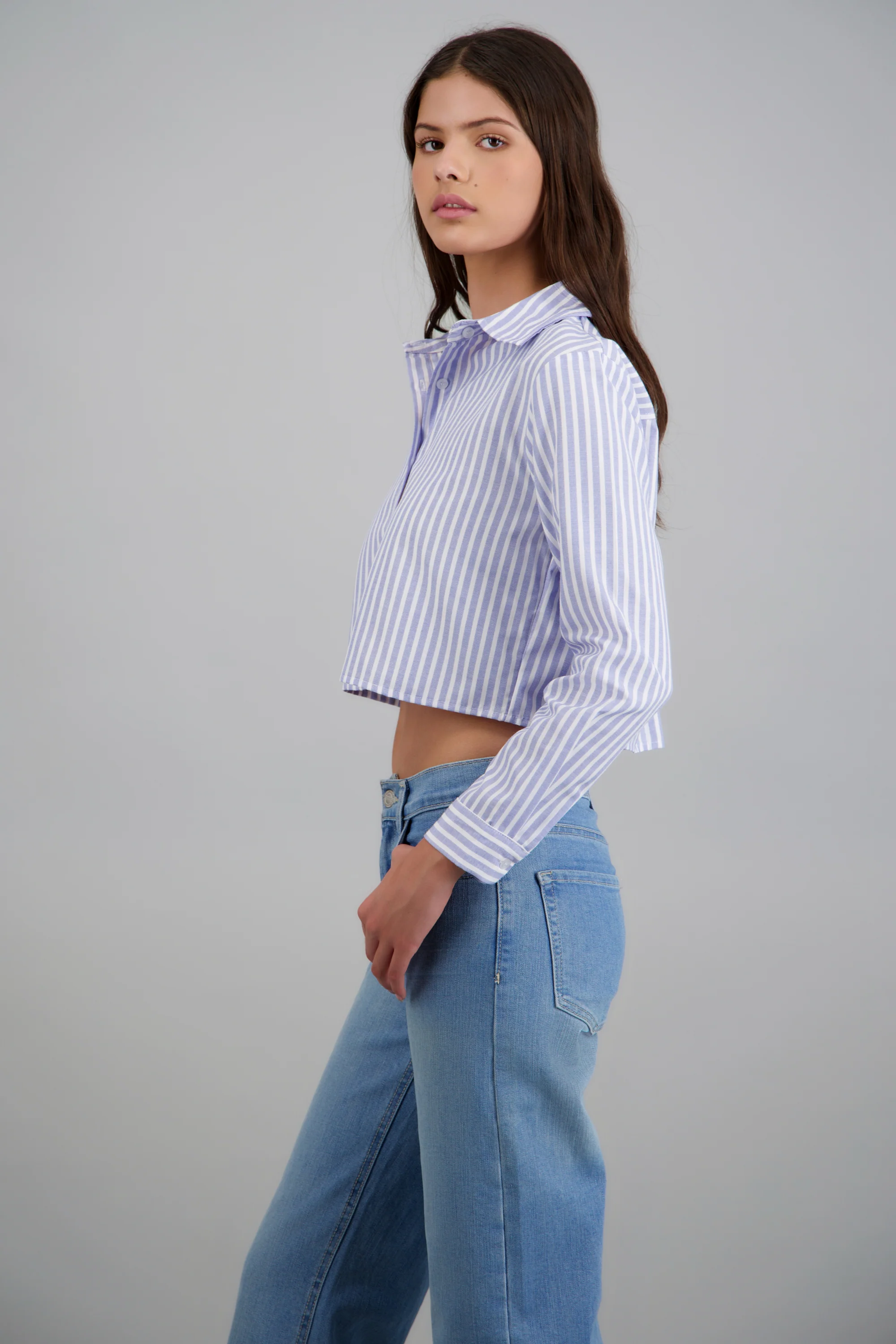 Camisa corta rayada - Image 8