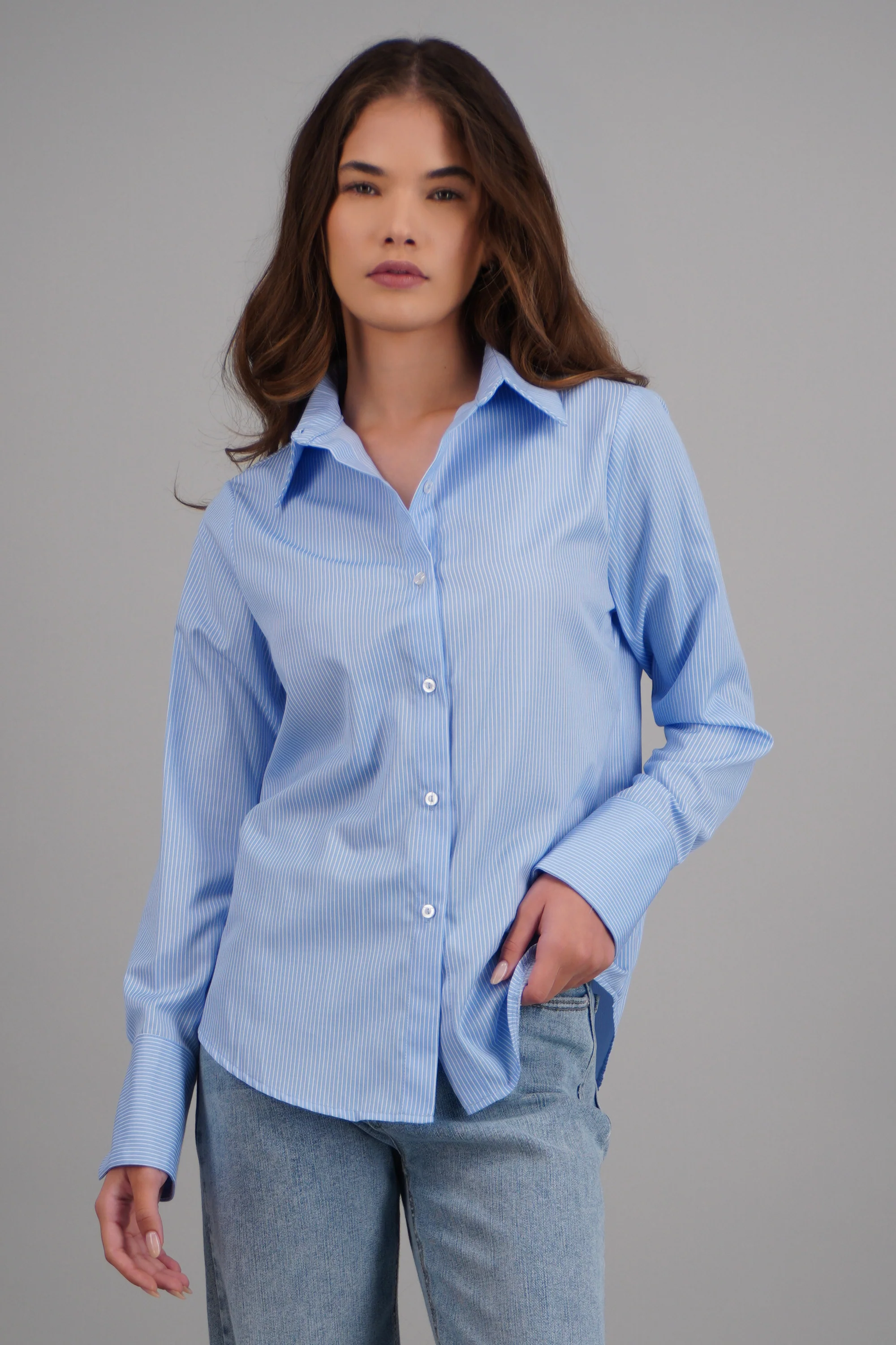 Camisa de rayas manga larga - Image 2