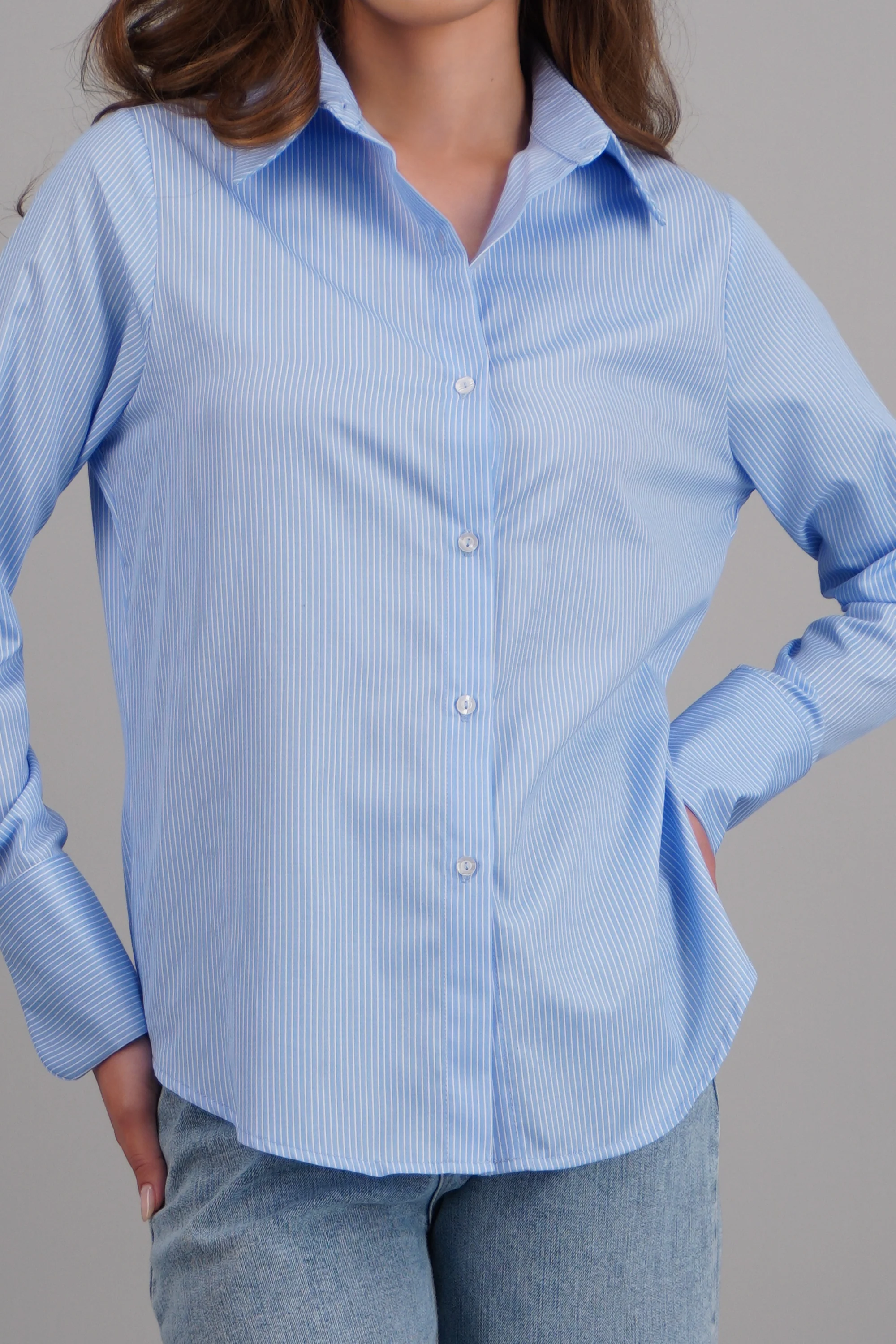 Camisa de rayas manga larga - Image 5