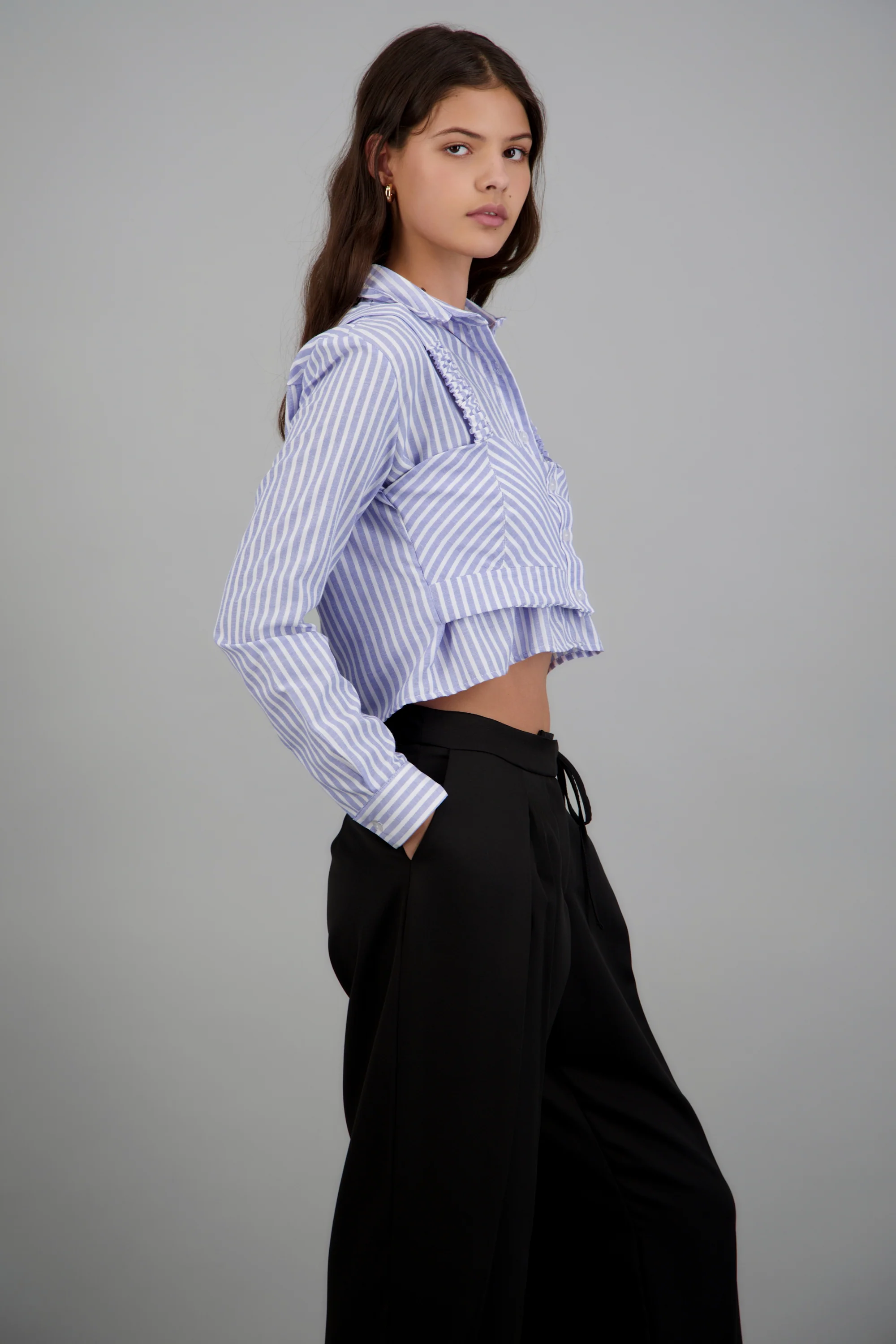 Camisa detalle sobre top con botones - Image 2