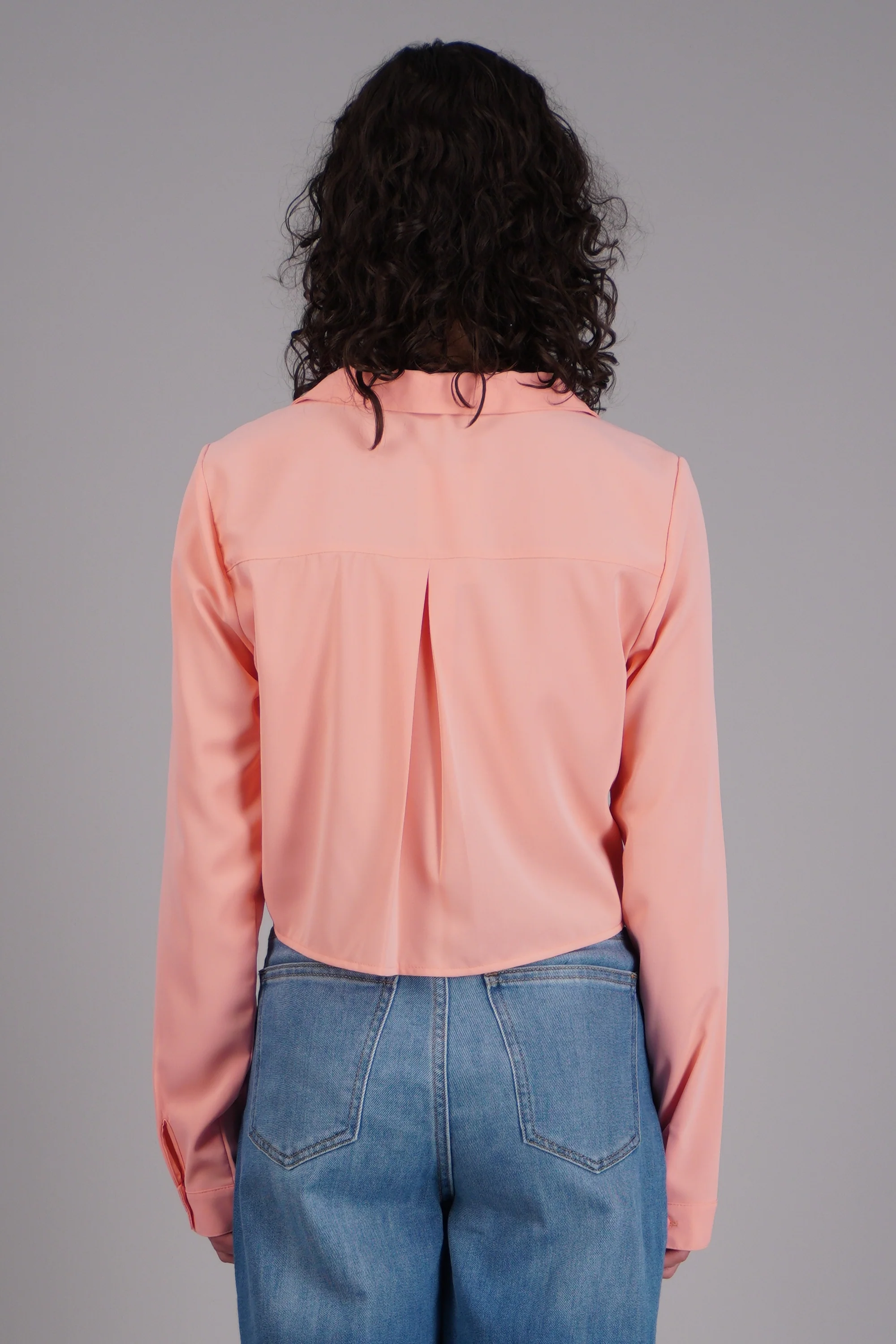Camisa lisa manga larga - Image 4