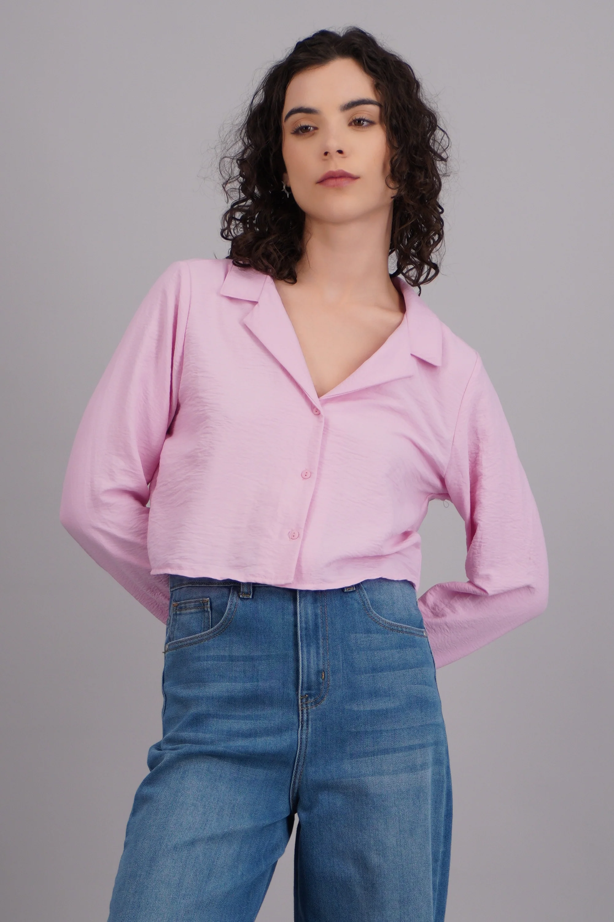 Camisa manga larga crop - Image 3