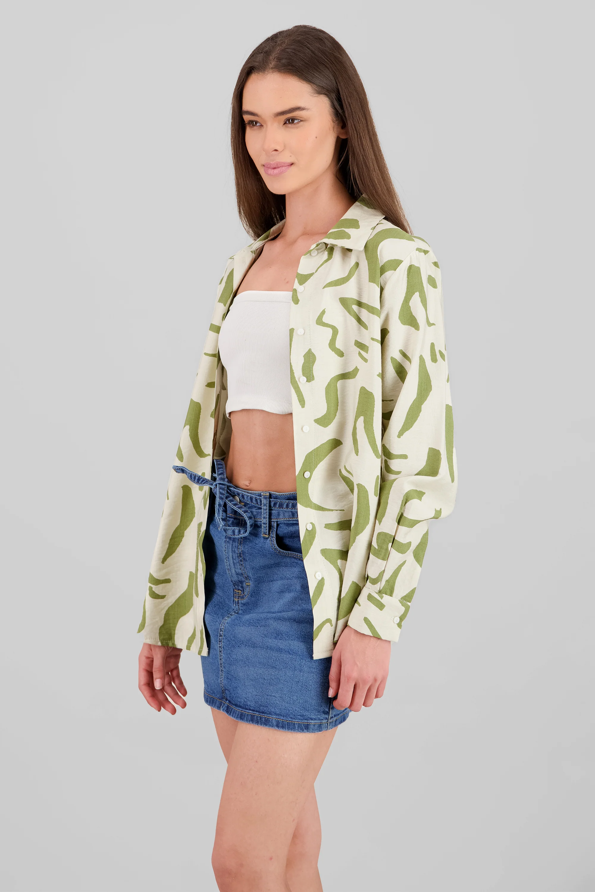 Camisa oversized detalle estampado - Image 3