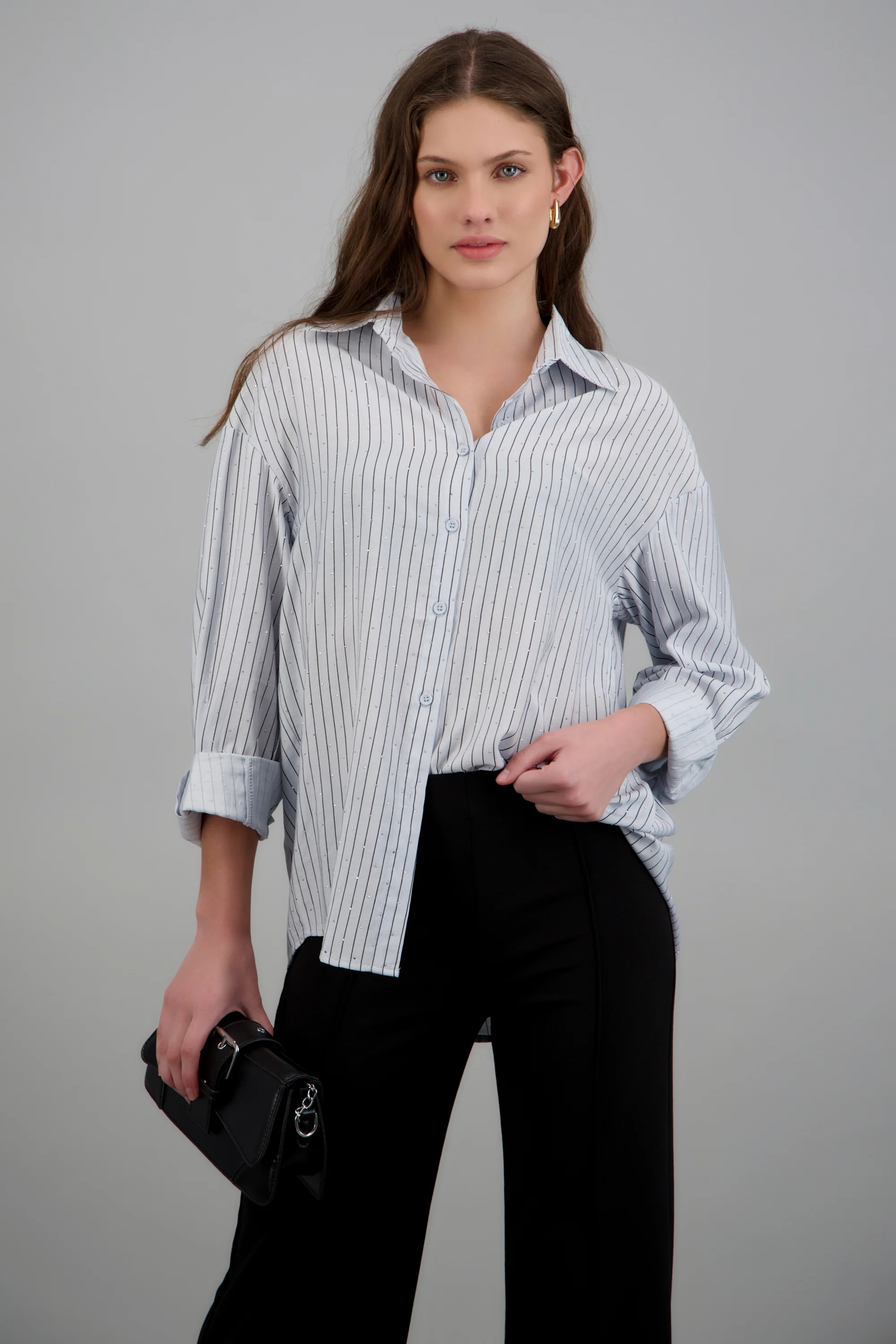 Camisa rayas con rhinestones - Image 2